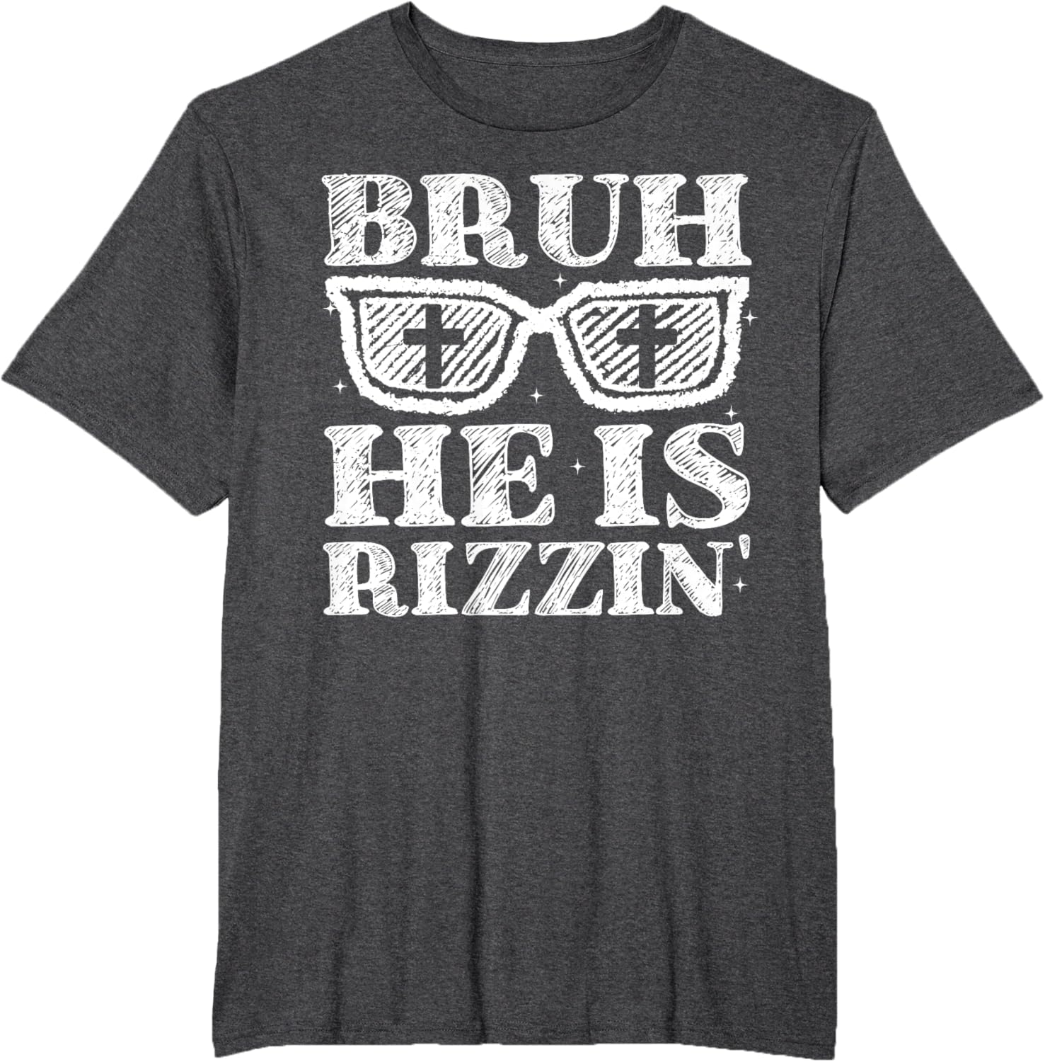 Bruh He Is Rizzin' Bro Greeting Teens Boys Easter Day T-Shirt