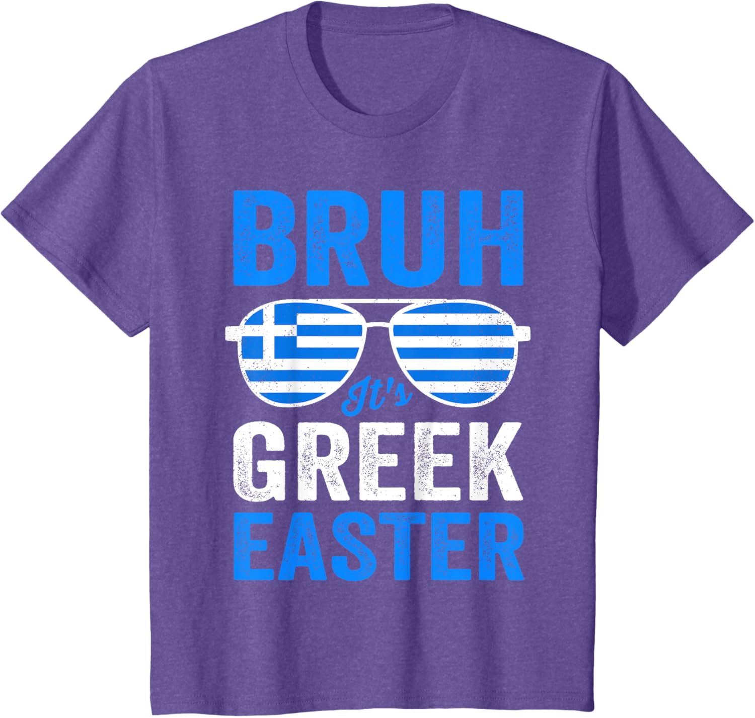 Bruh It's Greek Easter Funny Retro Greek Easter Boys Toddler T-Shirt