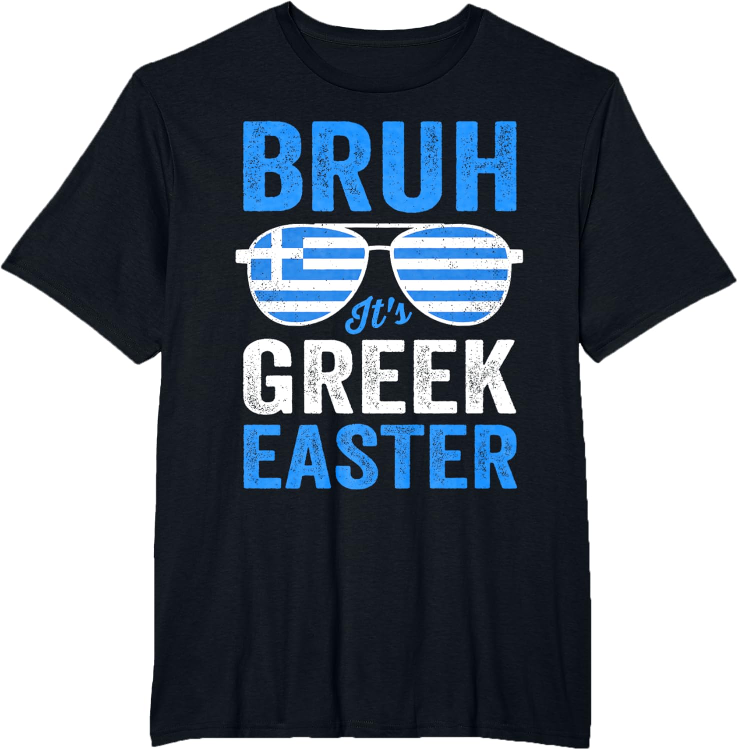 Bruh It's Greek Easter Funny Retro Greek Easter Boys Toddler T-Shirt