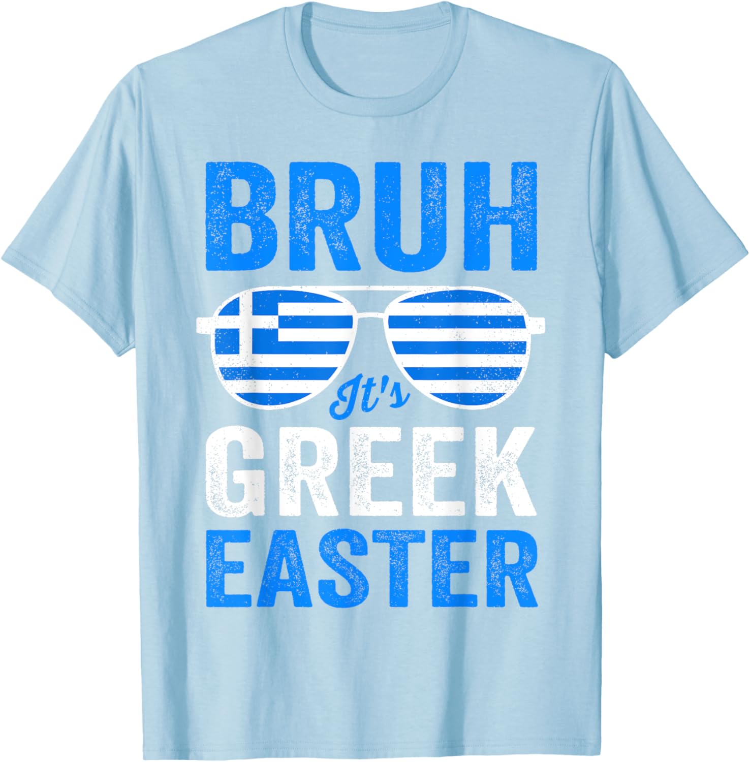 Bruh It's Greek Easter Funny Retro Greek Easter Boys Toddler T-Shirt