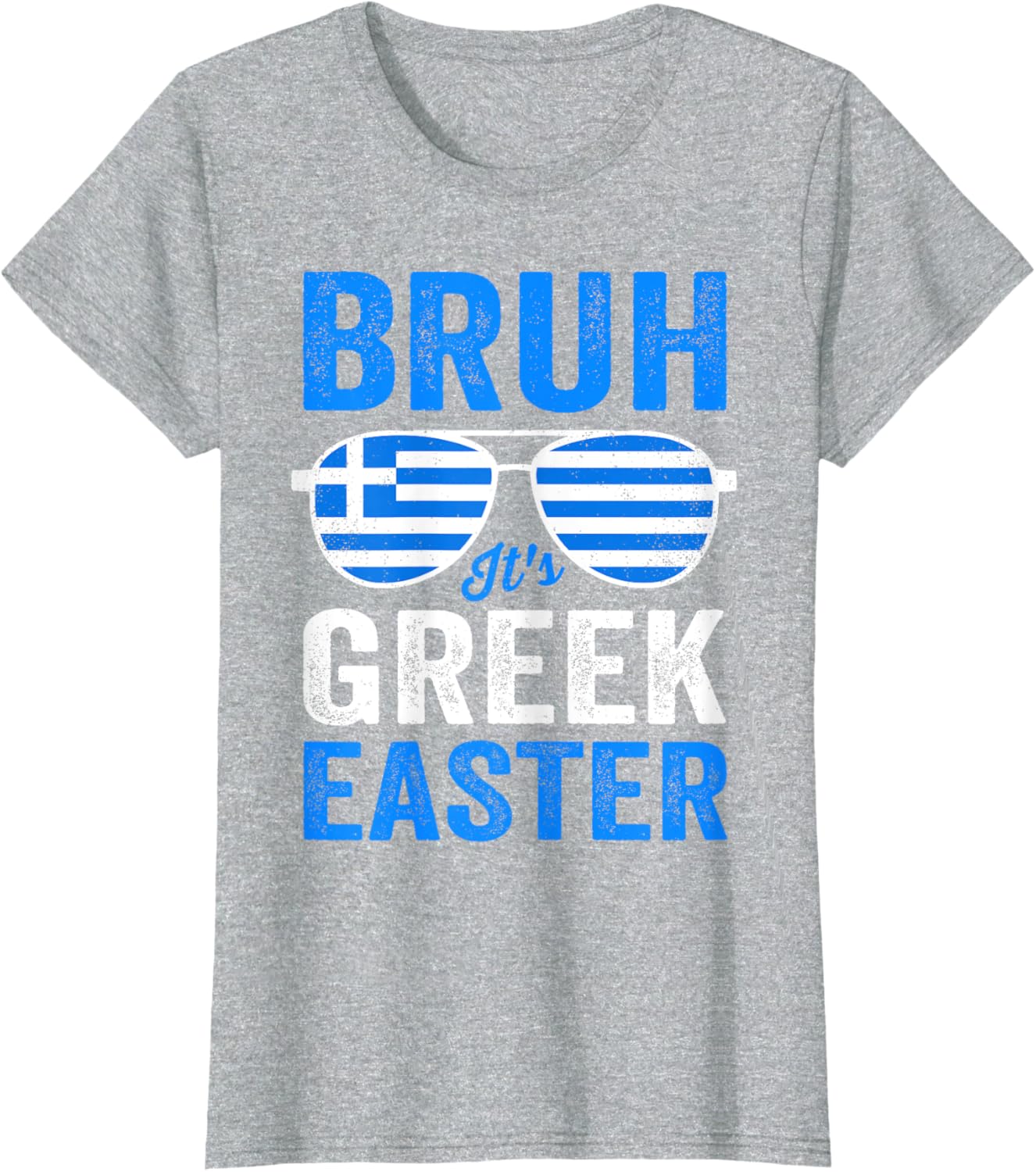 Bruh It's Greek Easter Funny Retro Greek Easter Boys Toddler T-Shirt