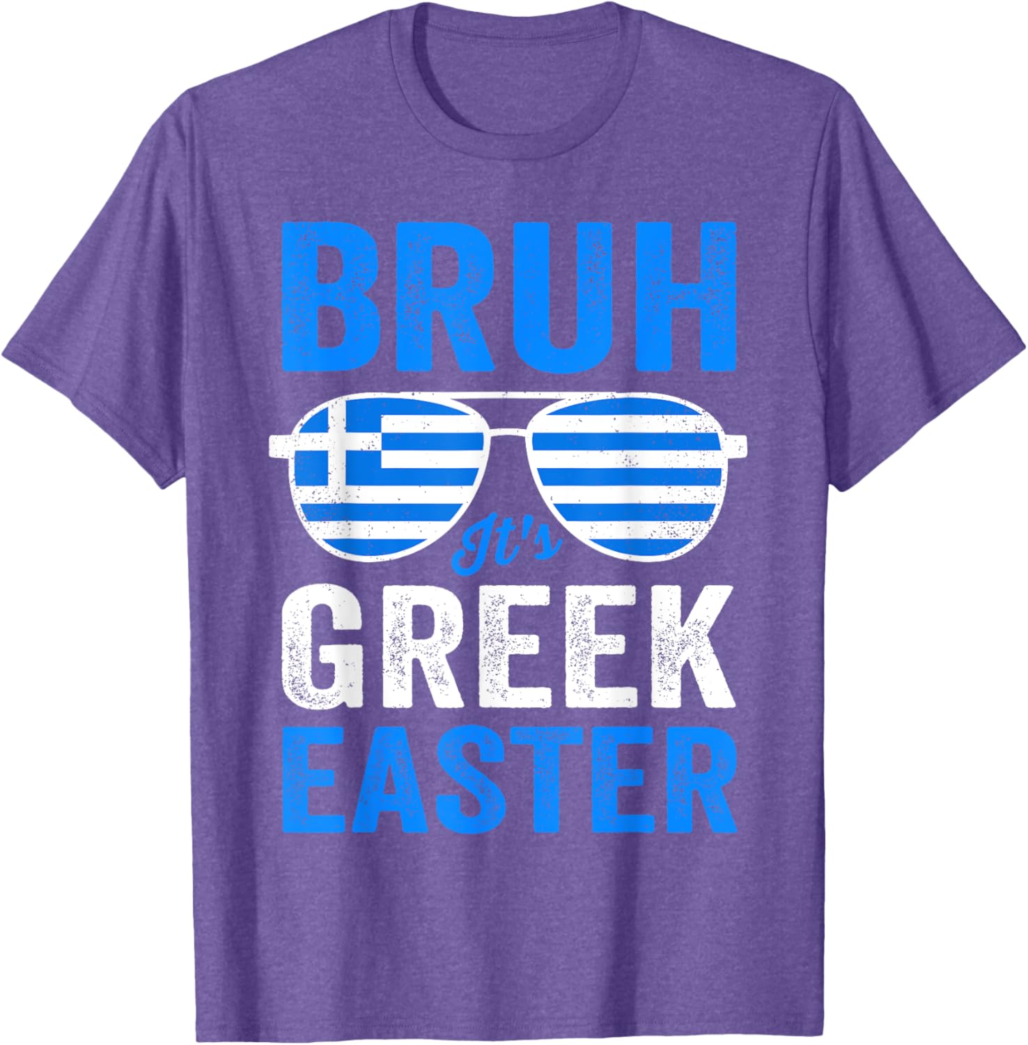 Bruh It's Greek Easter Funny Retro Greek Easter Boys Toddler T-Shirt