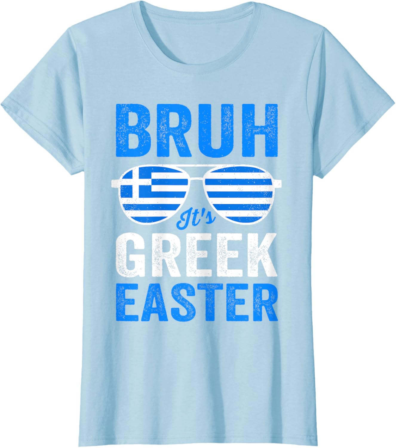 Bruh It's Greek Easter Funny Retro Greek Easter Boys Toddler T-Shirt