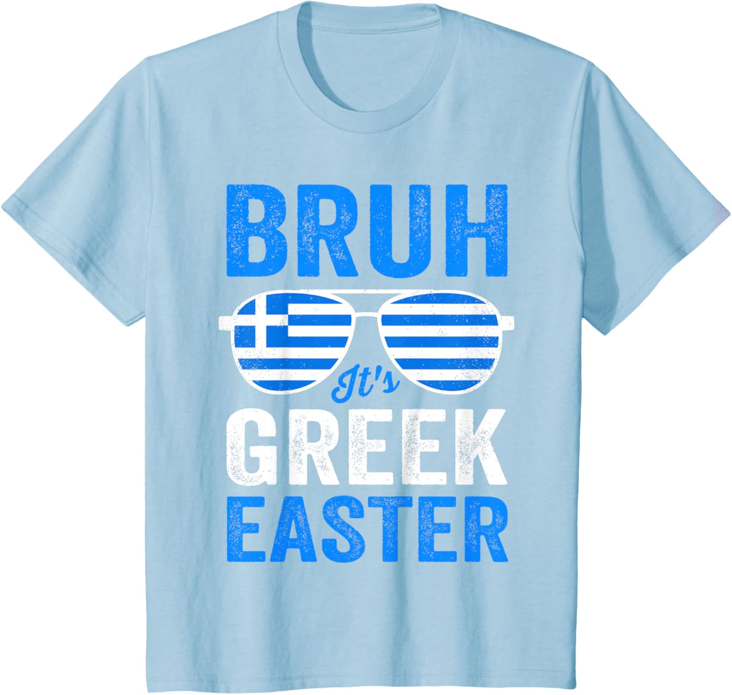 Bruh It's Greek Easter Funny Retro Greek Easter Boys Toddler T-Shirt