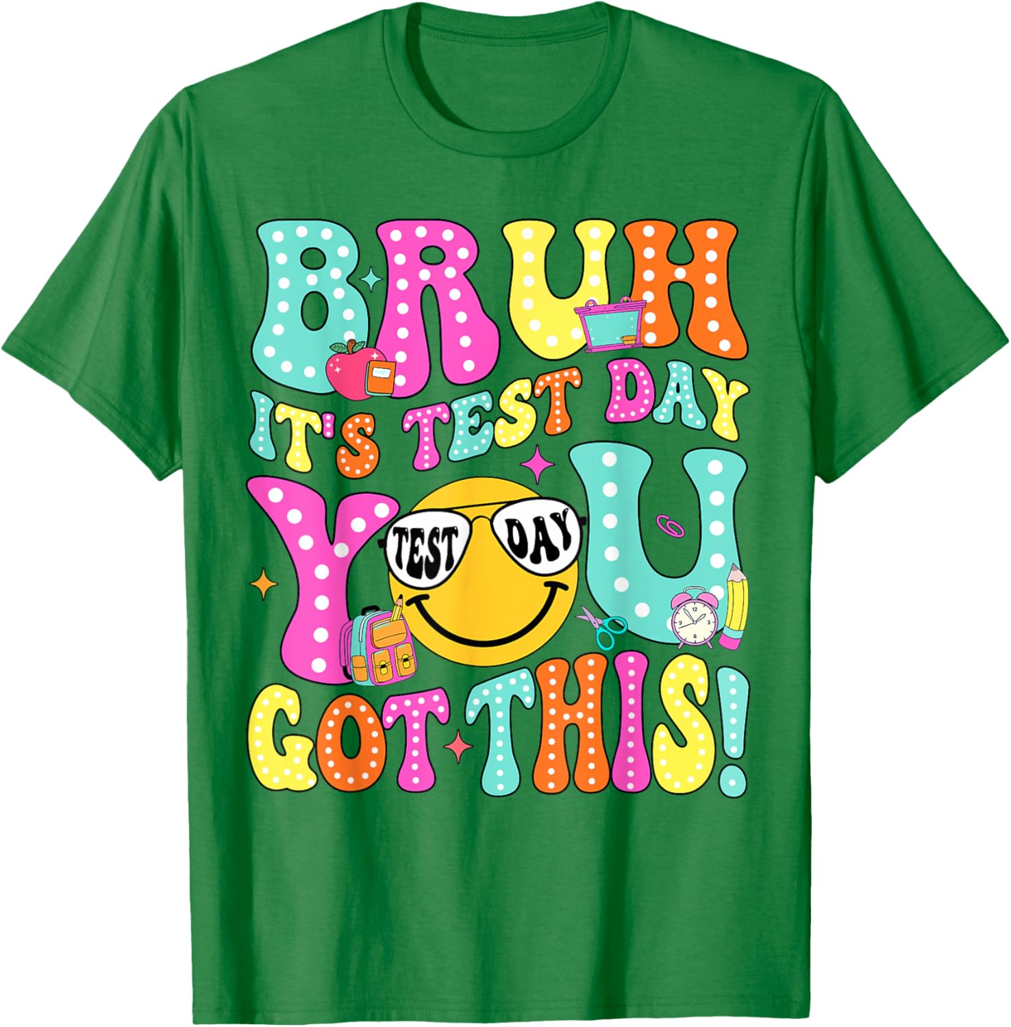 Bruh It’s Test Day You Got This Teacher Testing Day Boys Kid T-Shirt