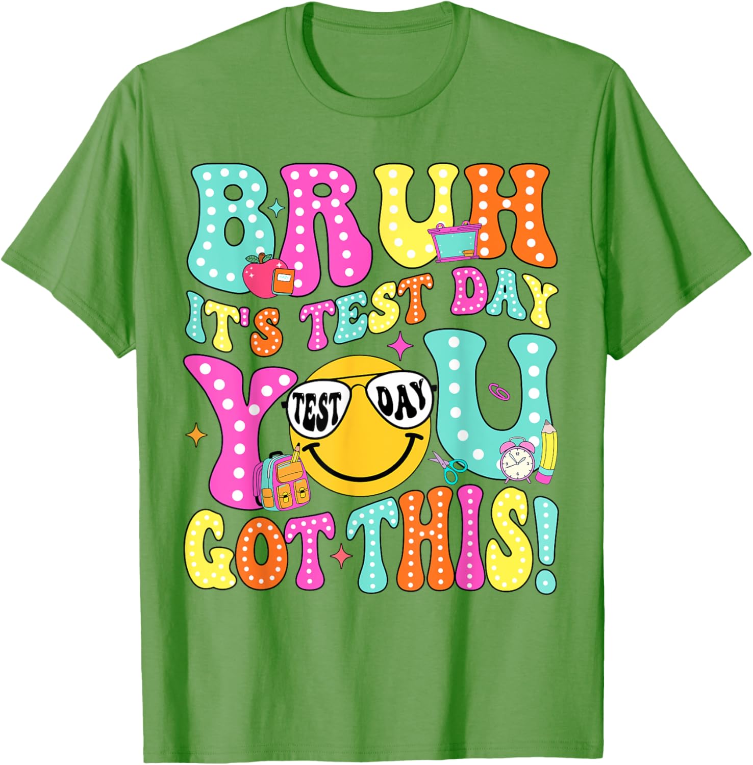 Bruh It’s Test Day You Got This Teacher Testing Day Boys Kid T-Shirt
