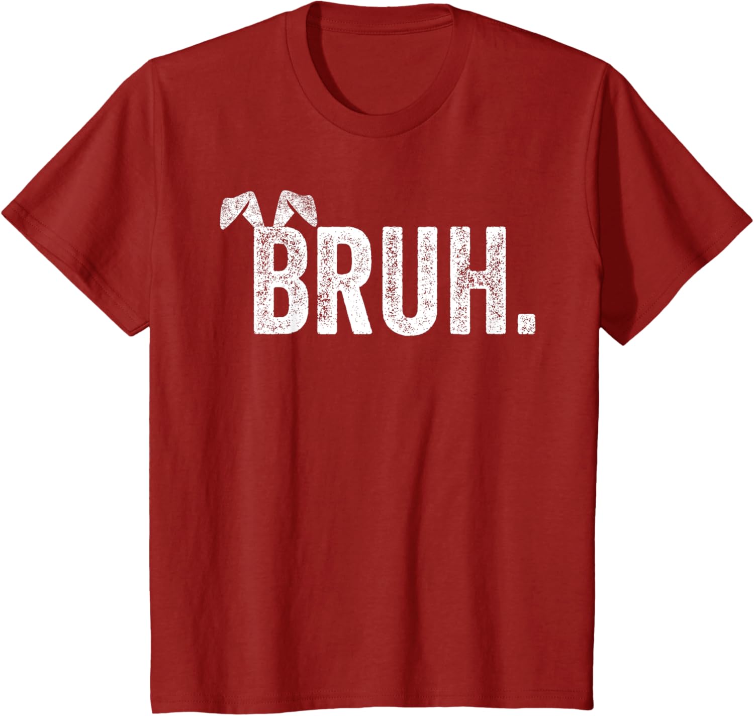 Bruh Meme Bunny Funny Easter Day Teens Boys Kids Men T-Shirt