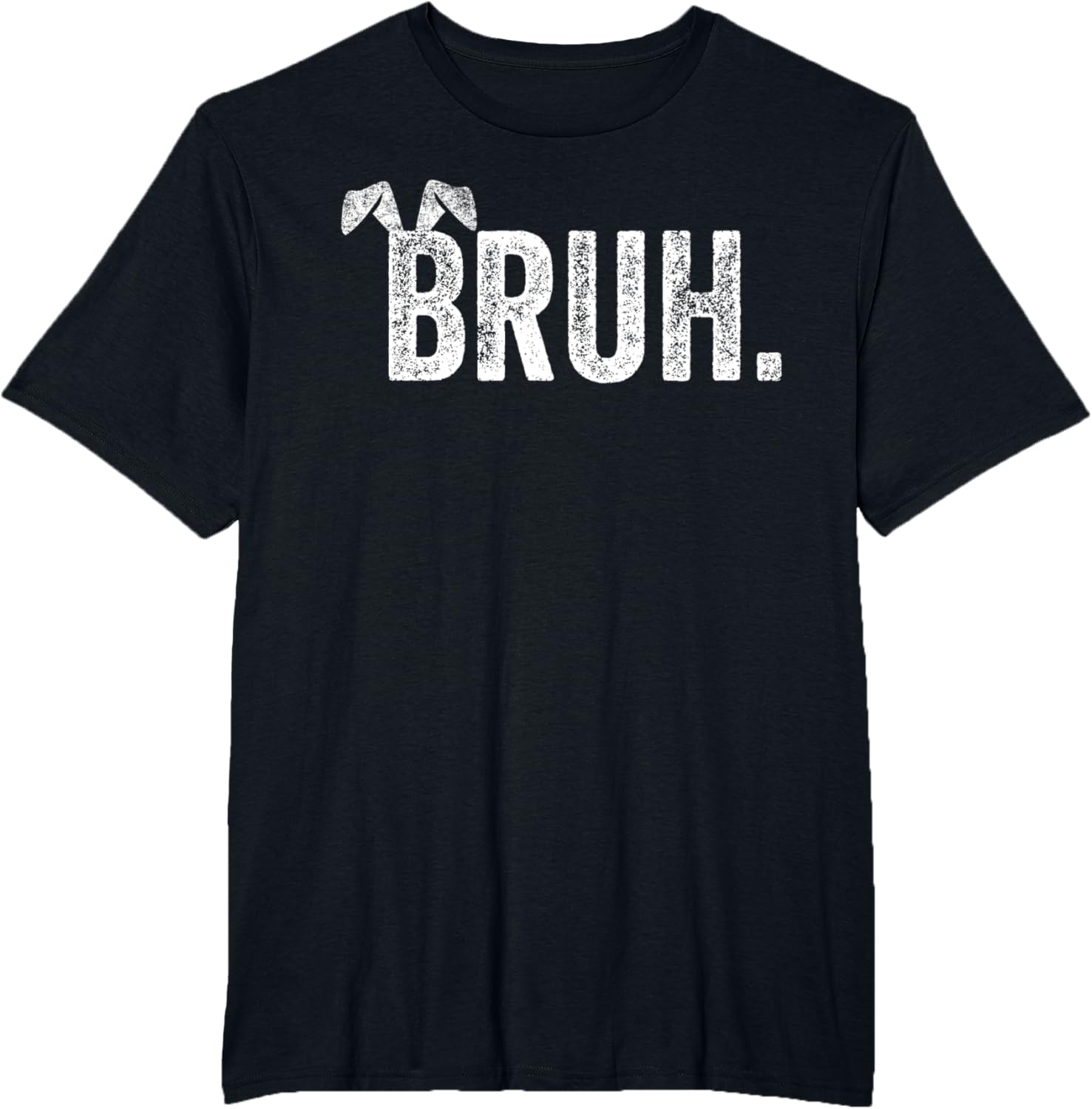 Bruh Meme Bunny Funny Easter Day Teens Boys Kids Men T-Shirt