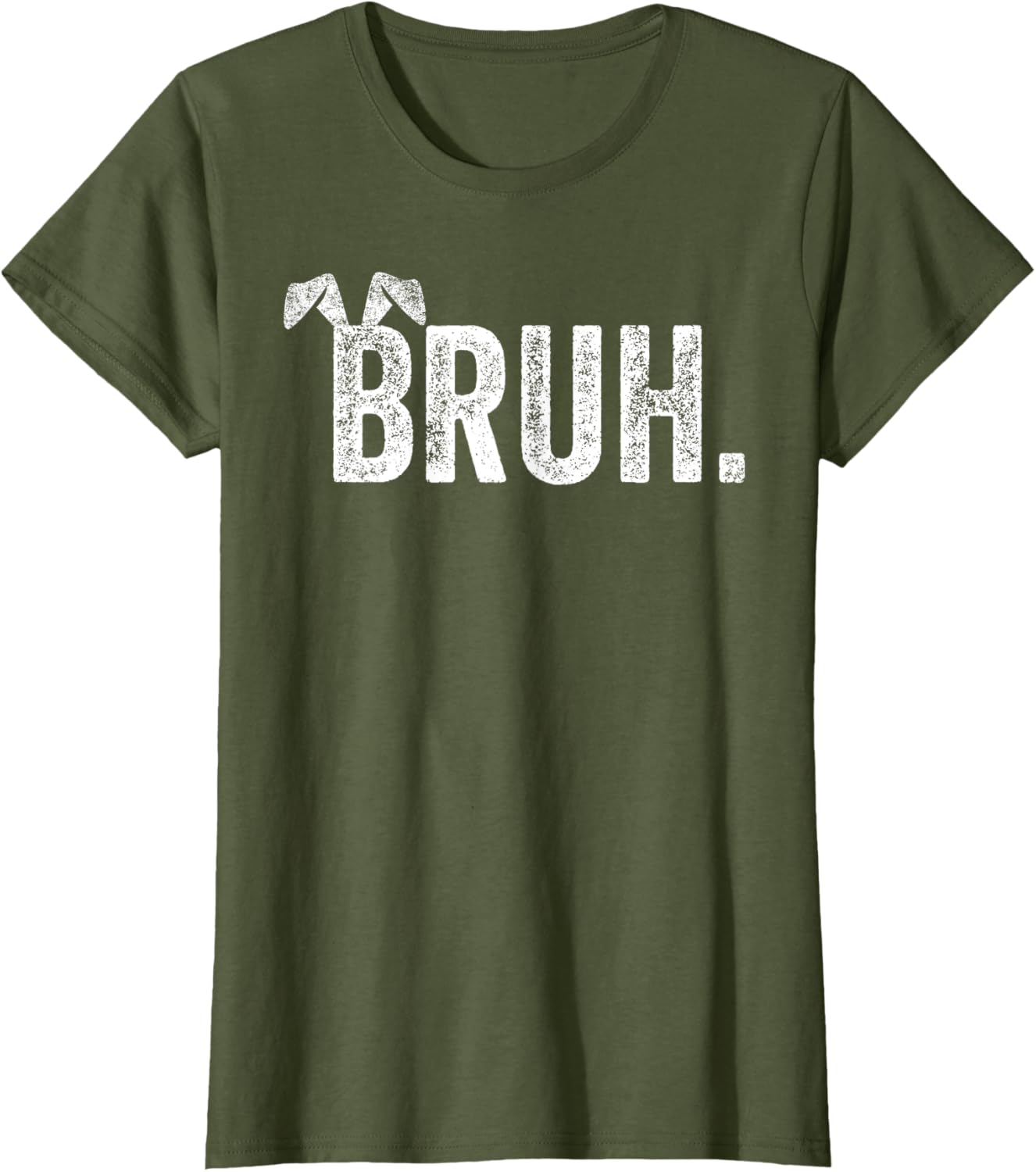 Bruh Meme Bunny Funny Easter Day Teens Boys Kids Men T-Shirt