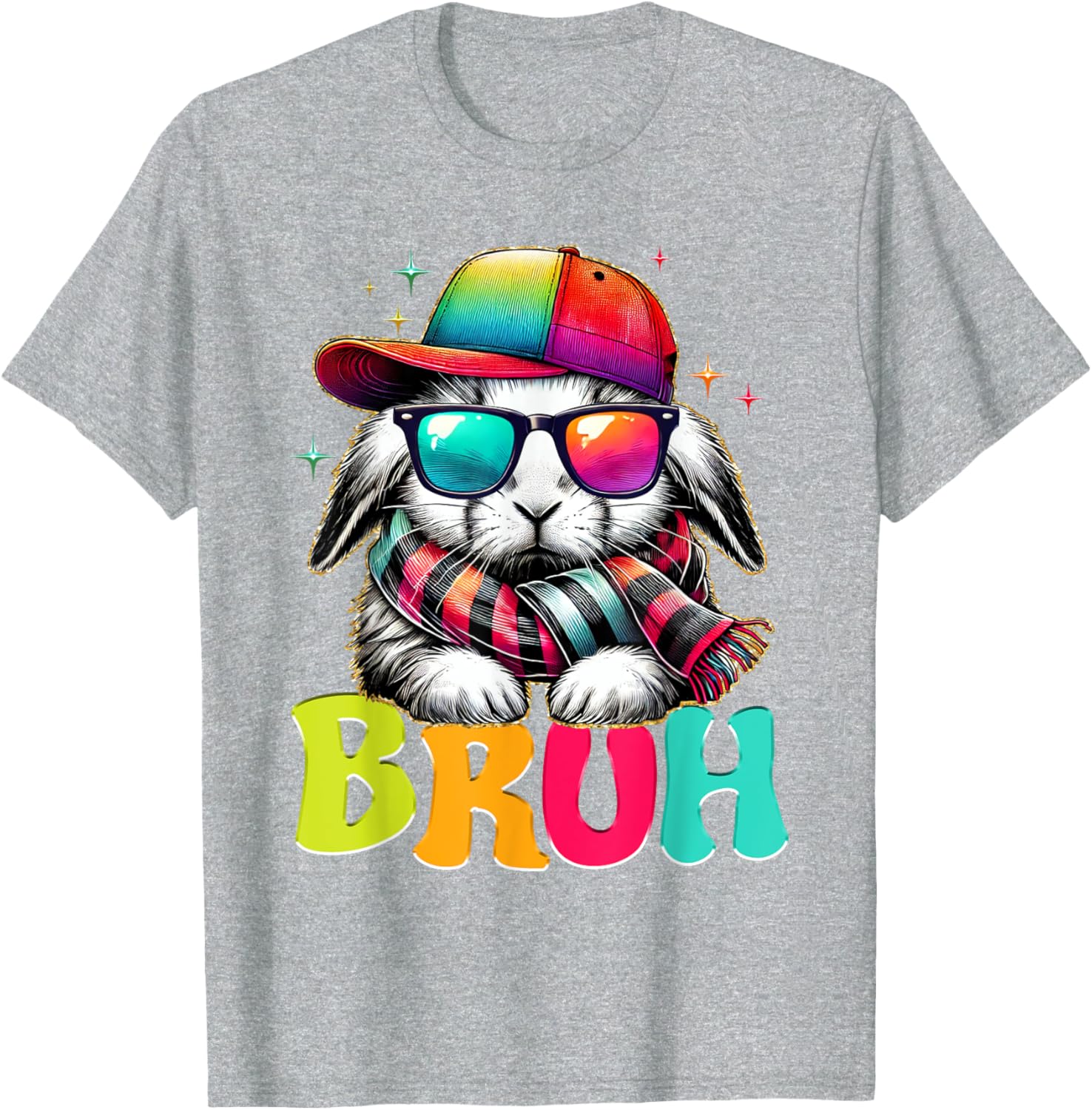 Bruh Meme Easter Day Bunny Eggs Funny Teens Boys Kids Men T-Shirt