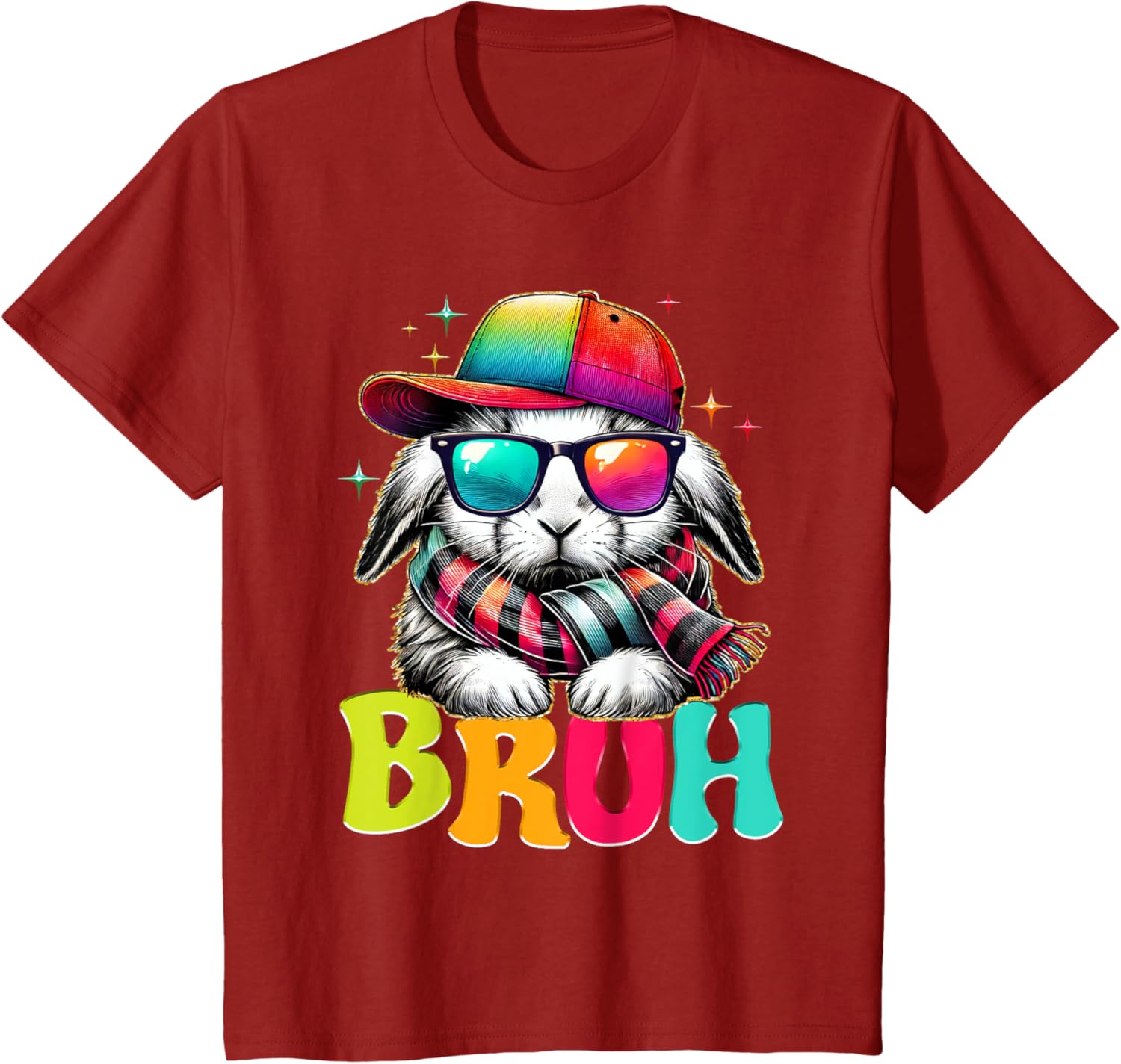 Bruh Meme Easter Day Bunny Eggs Funny Teens Boys Kids Men T-Shirt