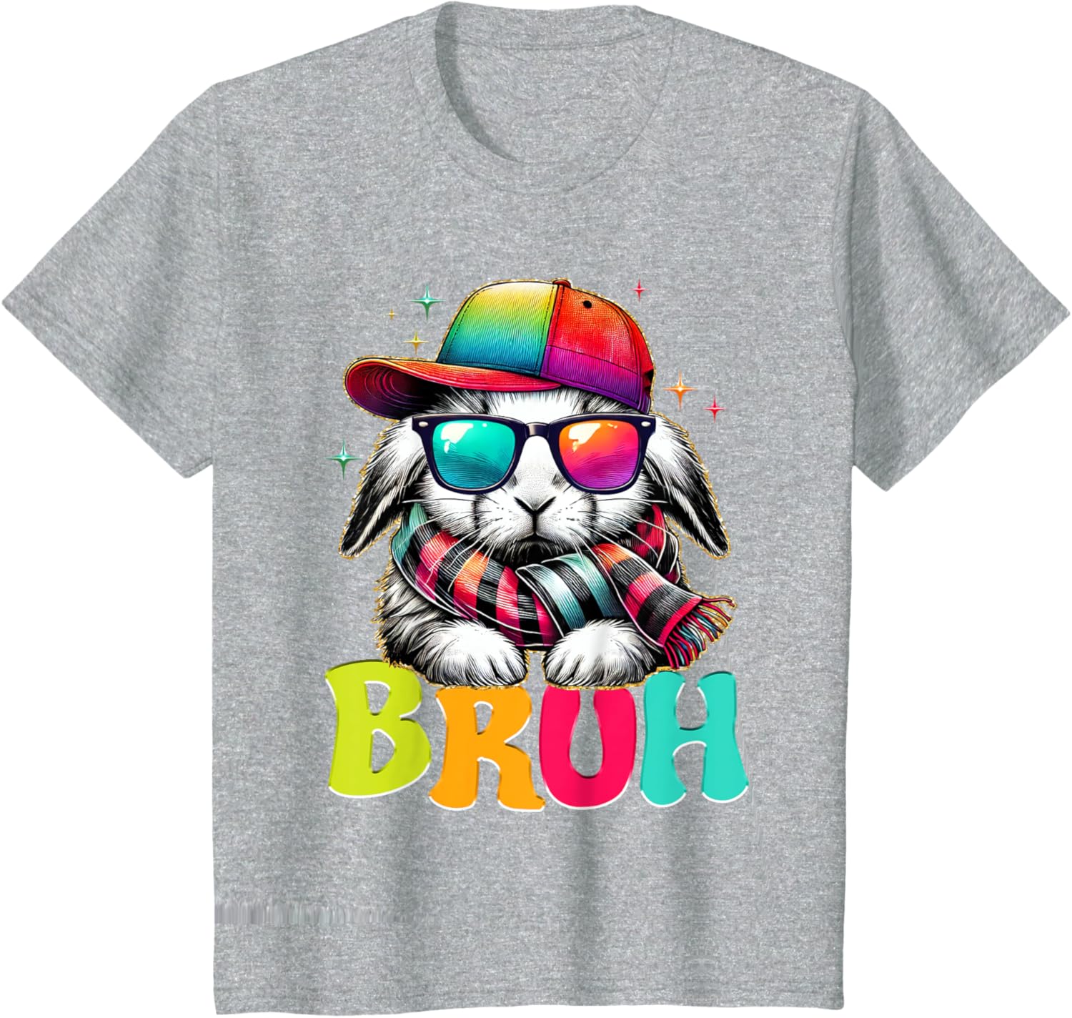 Bruh Meme Easter Day Bunny Eggs Funny Teens Boys Kids Men T-Shirt