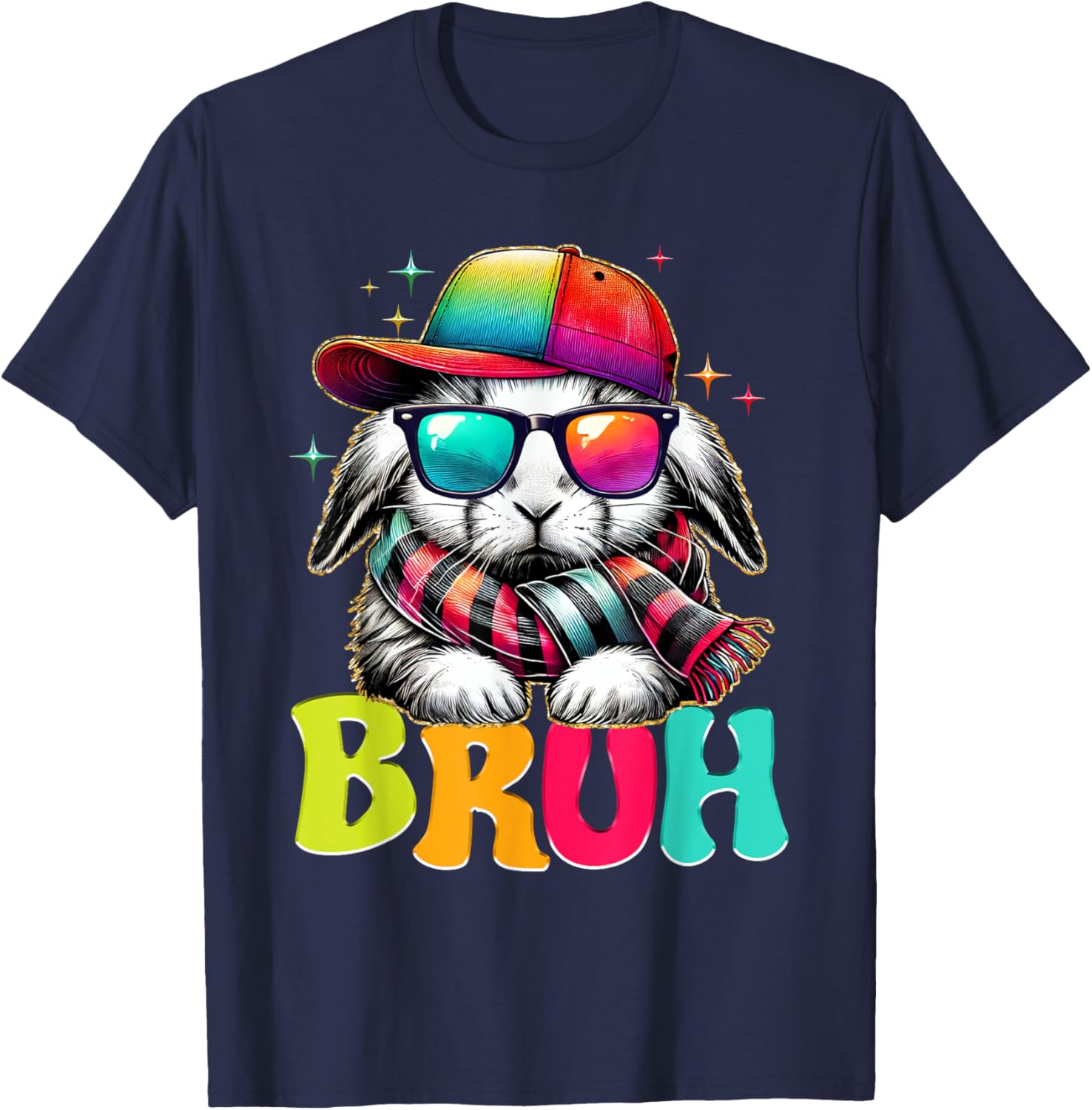 Bruh Meme Easter Day Bunny Eggs Funny Teens Boys Kids Men T-Shirt