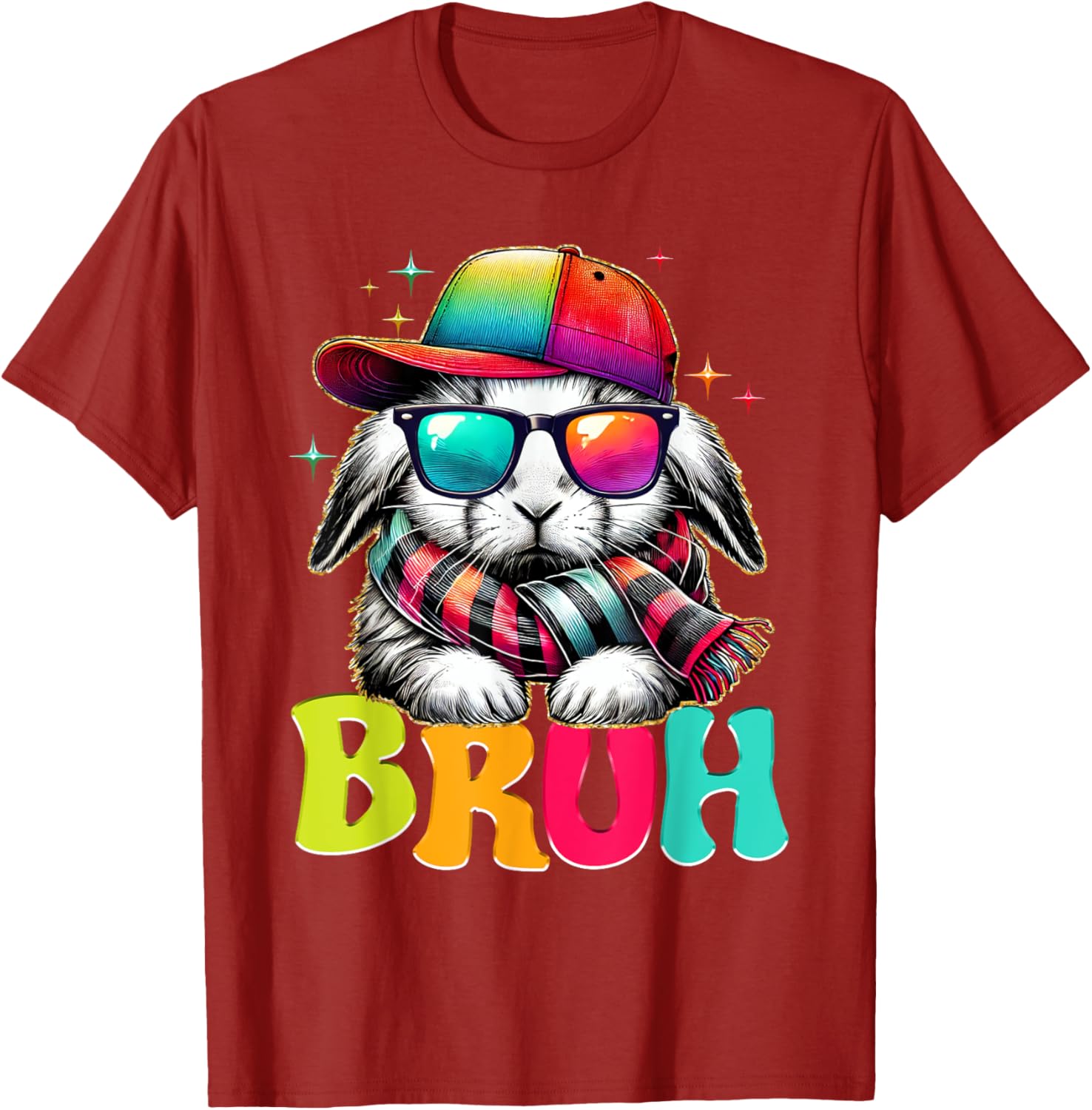 Bruh Meme Easter Day Bunny Eggs Funny Teens Boys Kids Men T-Shirt