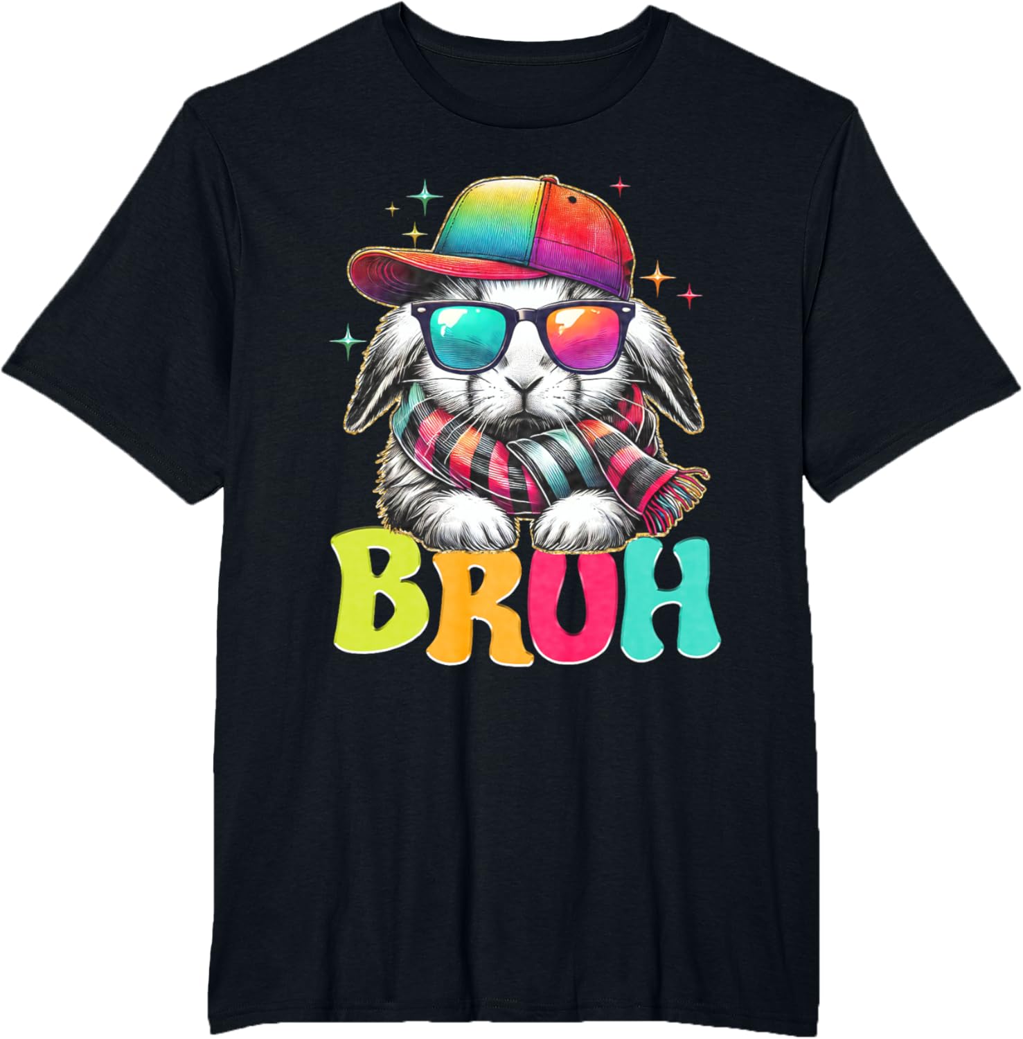 Bruh Meme Easter Day Bunny Eggs Funny Teens Boys Kids Men T-Shirt