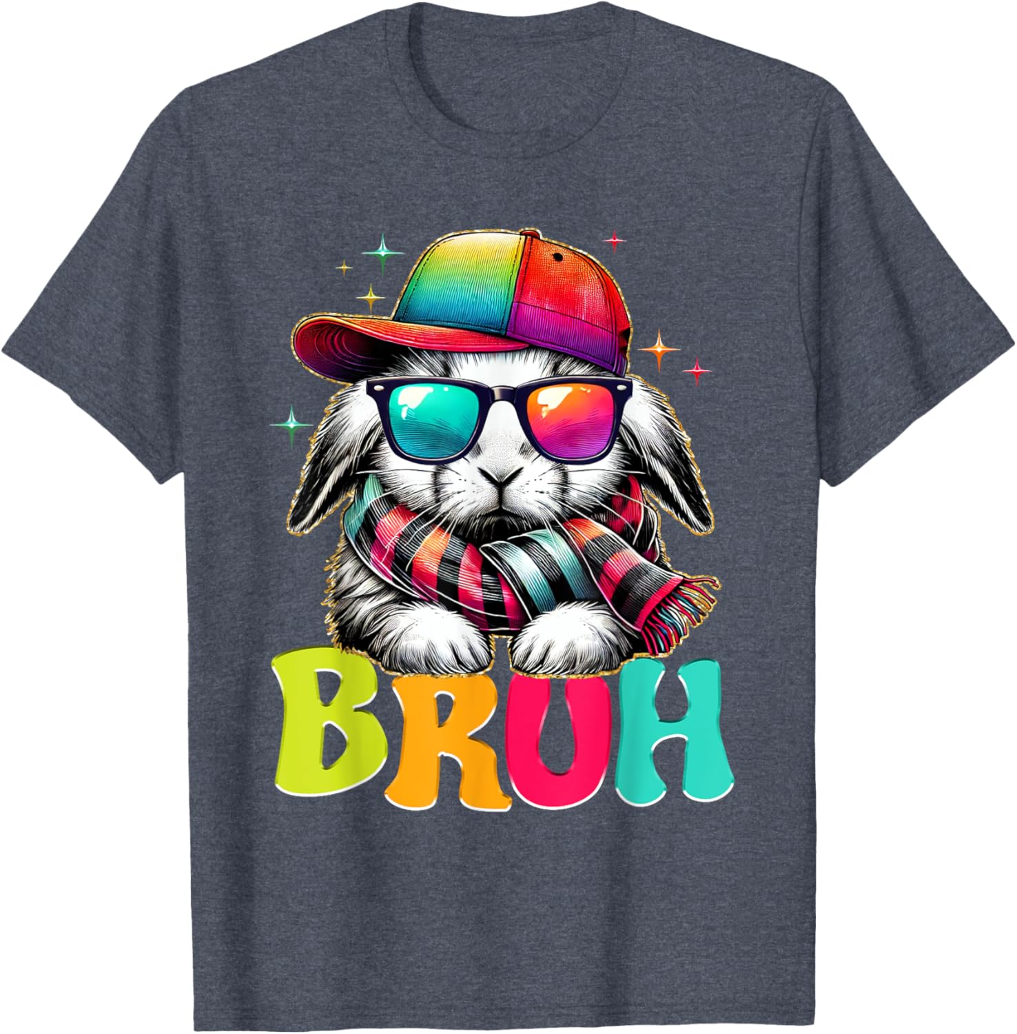 Bruh Meme Easter Day Bunny Eggs Funny Teens Boys Kids Men T-Shirt