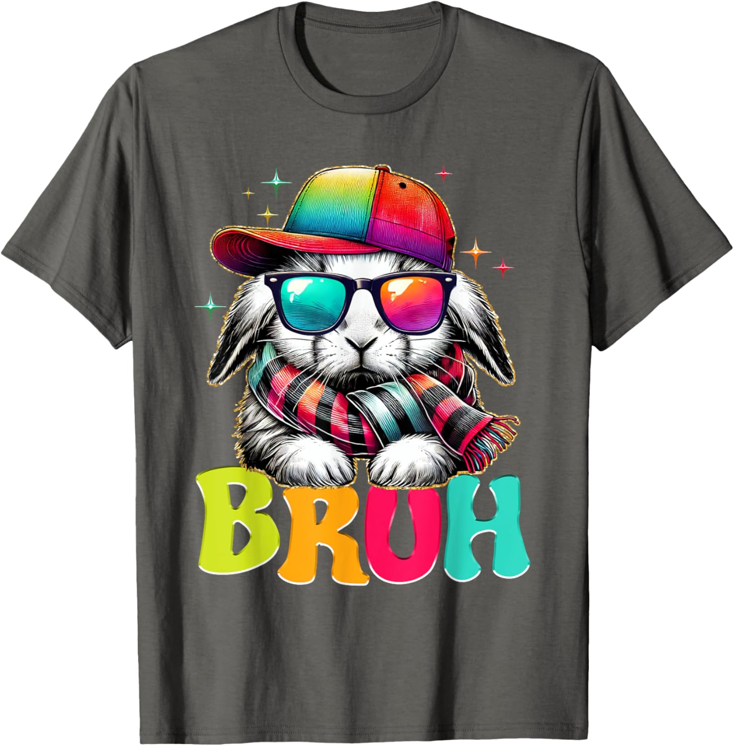 Bruh Meme Easter Day Bunny Eggs Funny Teens Boys Kids Men T-Shirt