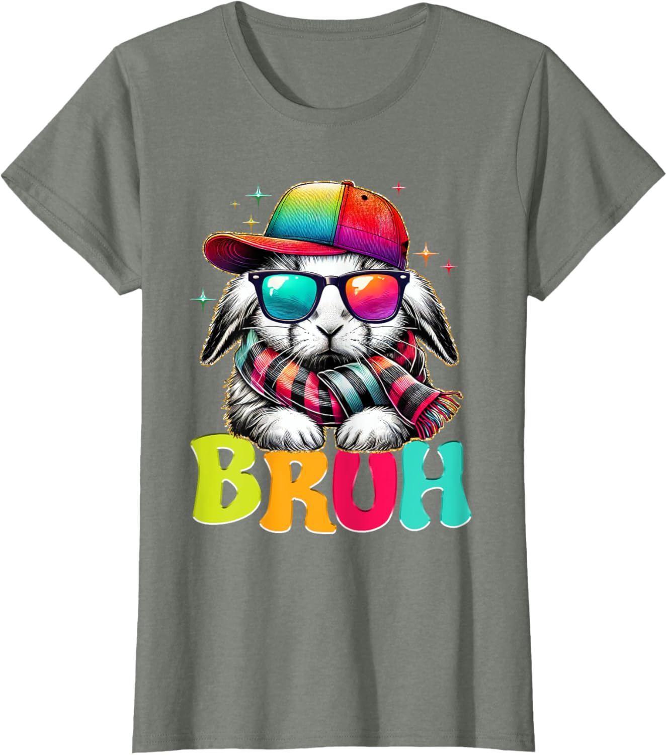 Bruh Meme Easter Day Bunny Eggs Funny Teens Boys Kids Men T-Shirt