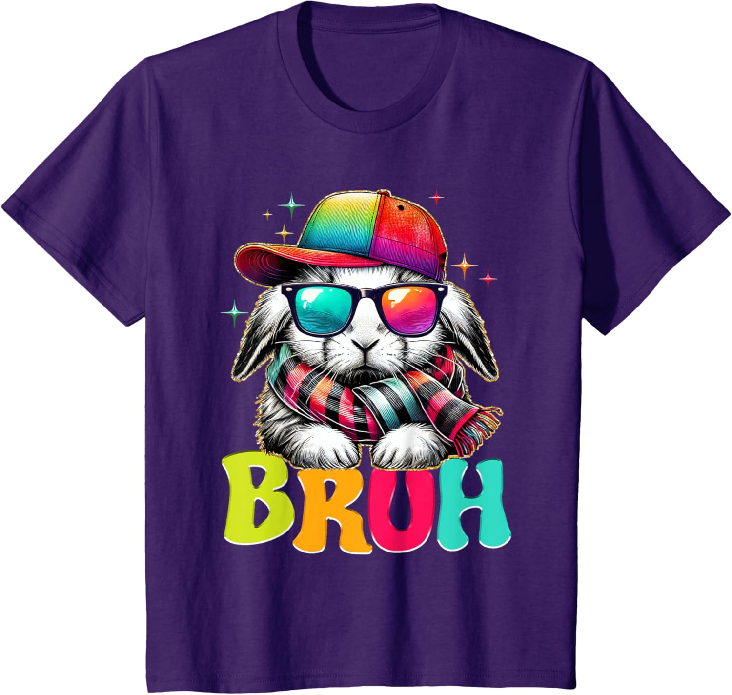 Bruh Meme Easter Day Bunny Eggs Funny Teens Boys Kids Men T-Shirt