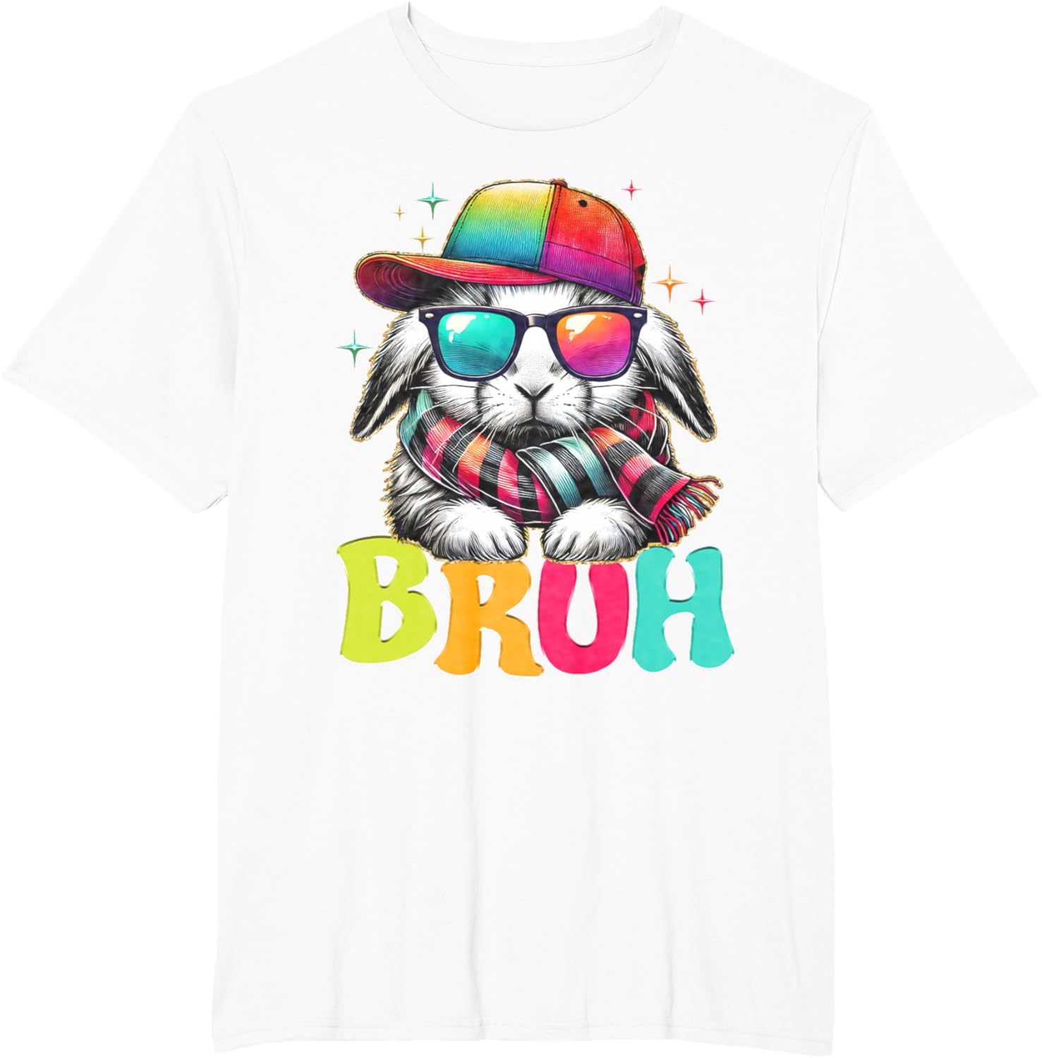 Bruh Meme Easter Day Bunny Eggs Funny Teens Boys Kids Men T-Shirt