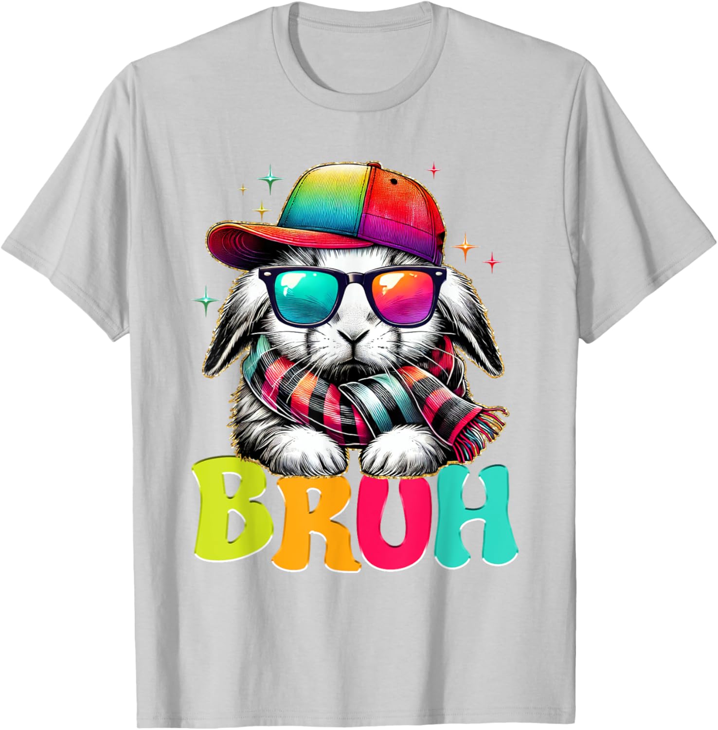 Bruh Meme Easter Day Bunny Eggs Funny Teens Boys Kids Men T-Shirt