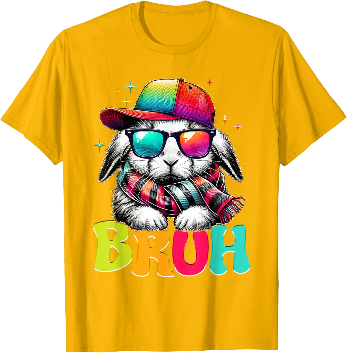 Bruh Meme Easter Day Bunny Eggs Funny Teens Boys Kids Men T-Shirt