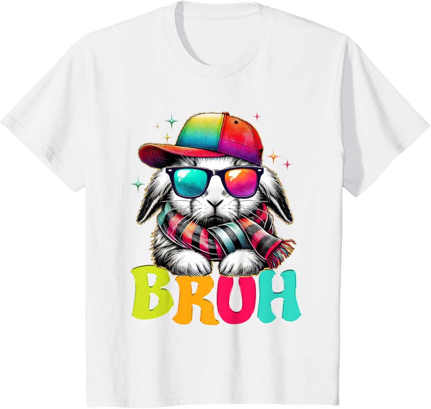 Bruh Meme Easter Day Bunny Eggs Funny Teens Boys Kids Men T-Shirt