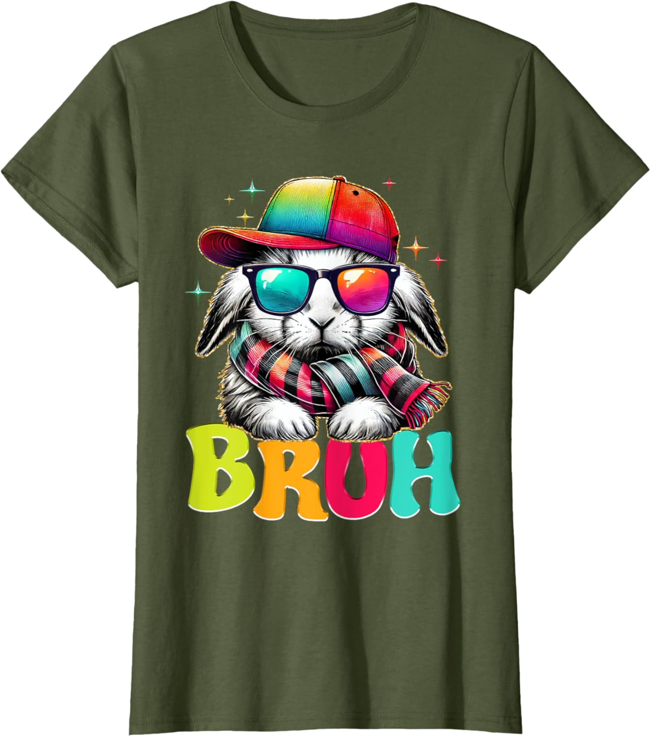 Bruh Meme Easter Day Bunny Eggs Funny Teens Boys Kids Men T-Shirt