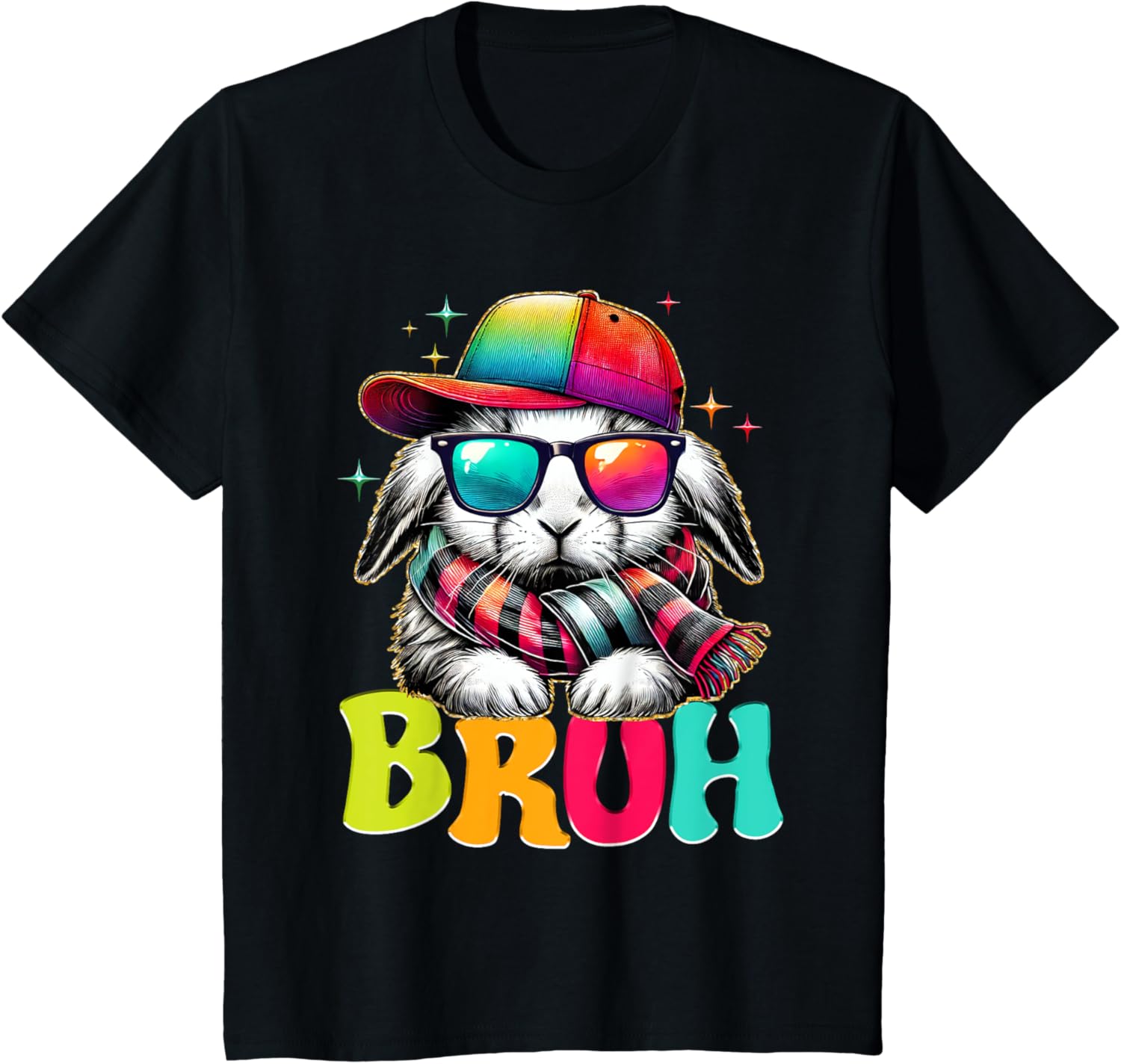 Bruh Meme Easter Day Bunny Eggs Funny Teens Boys Kids Men T-Shirt