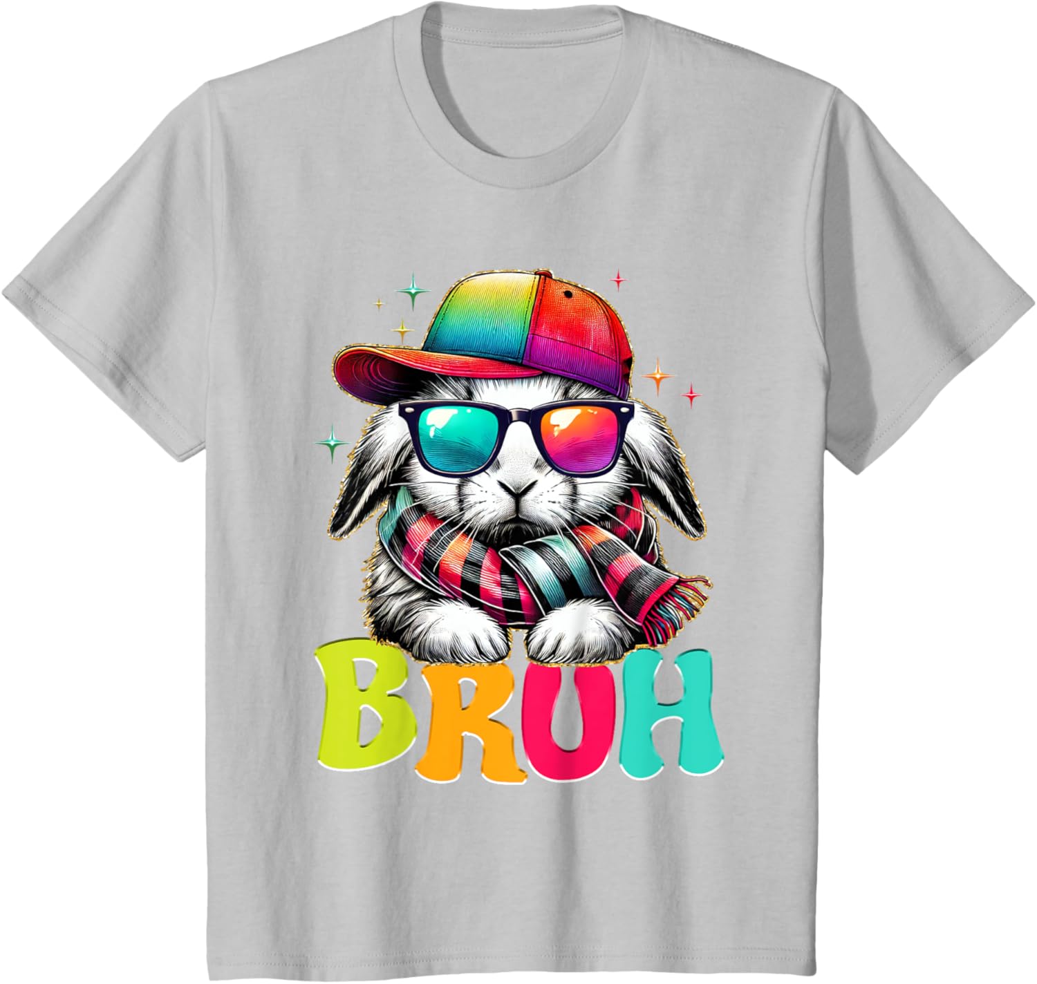 Bruh Meme Easter Day Bunny Eggs Funny Teens Boys Kids Men T-Shirt