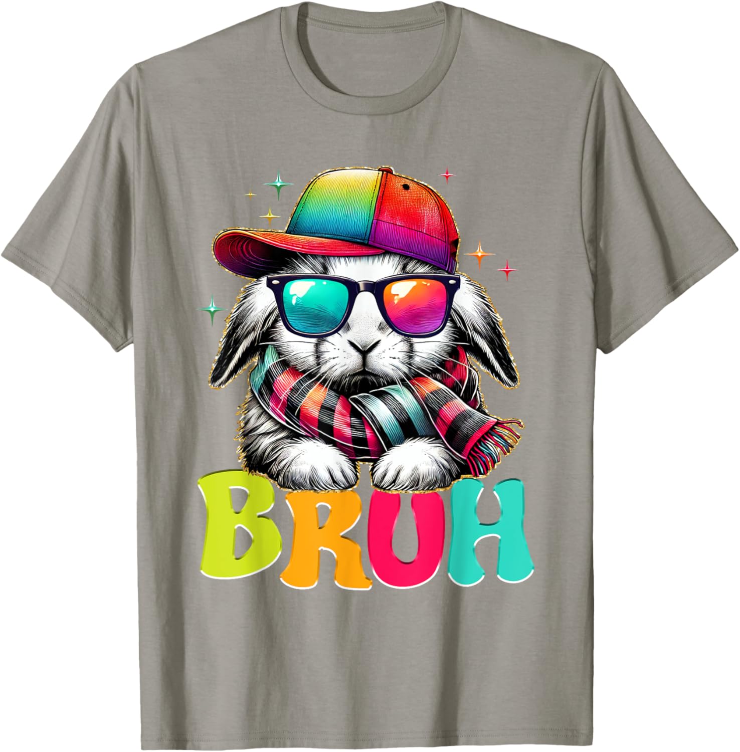 Bruh Meme Easter Day Bunny Eggs Funny Teens Boys Kids Men T-Shirt