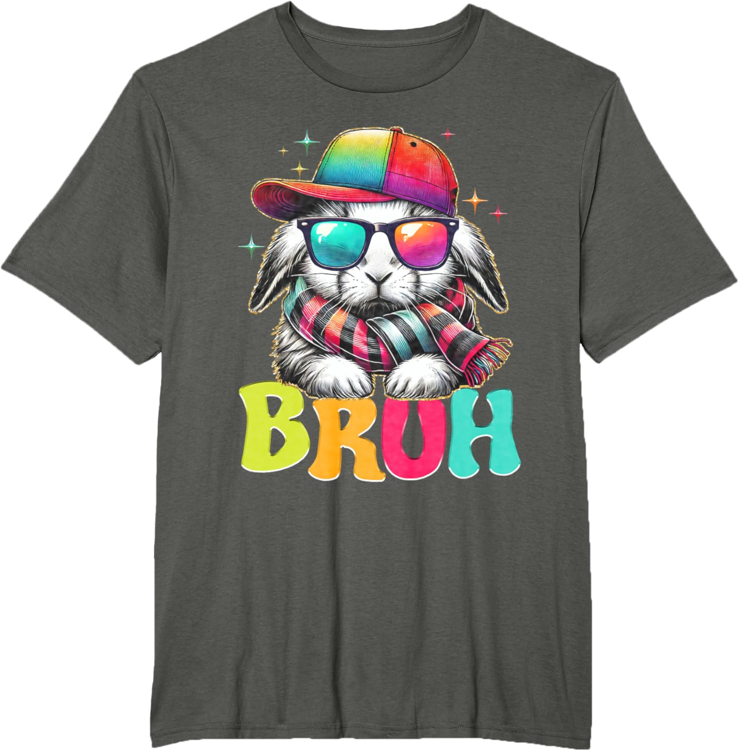 Bruh Meme Easter Day Bunny Eggs Funny Teens Boys Kids Men T-Shirt