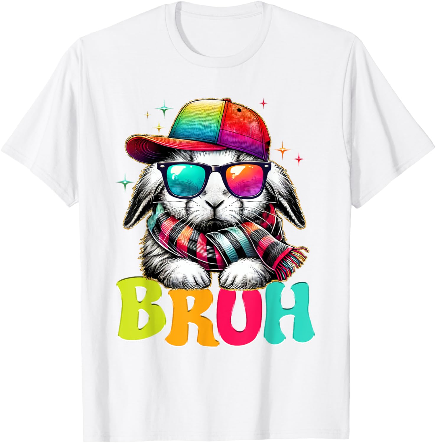 Bruh Meme Easter Day Bunny Eggs Funny Teens Boys Kids Men T-Shirt