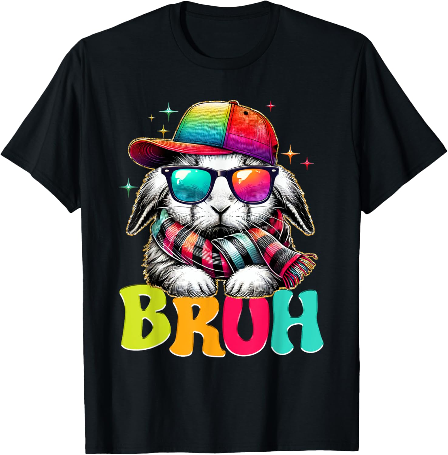 Bruh Meme Easter Day Bunny Eggs Funny Teens Boys Kids Men T-Shirt