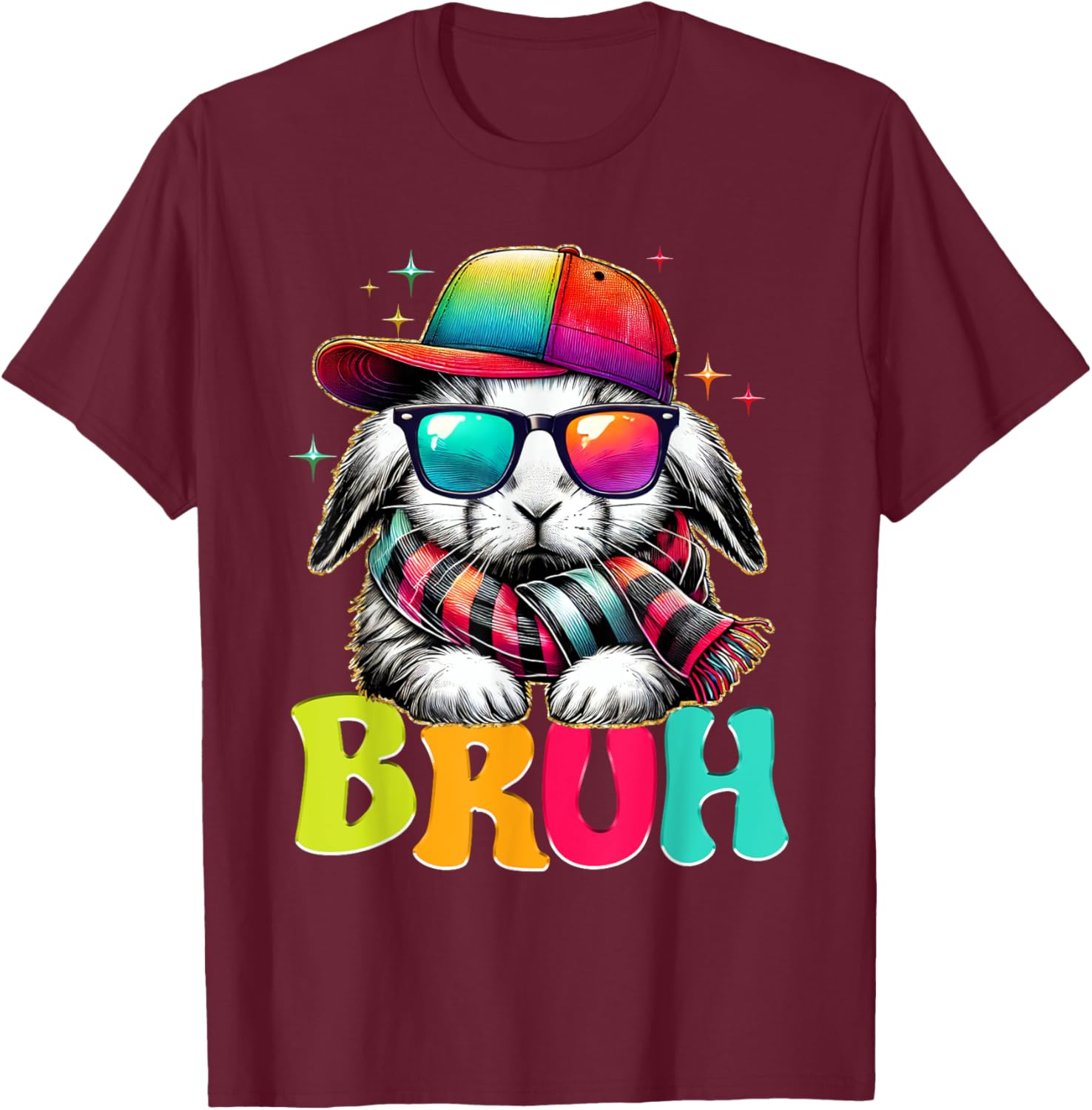 Bruh Meme Easter Day Bunny Eggs Funny Teens Boys Kids Men T-Shirt