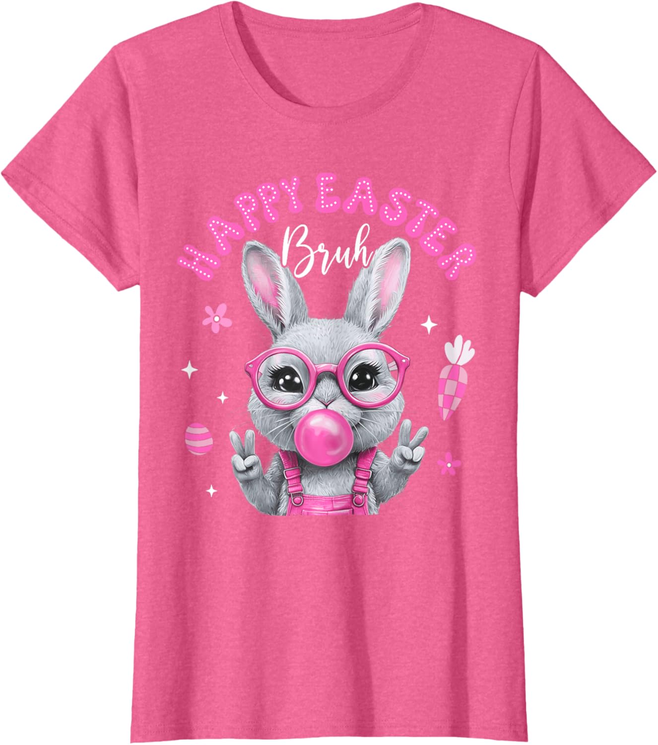 Bruh Meme Easter Day Cute Bunny Eggs Teens Boys Kids Men T-Shirt