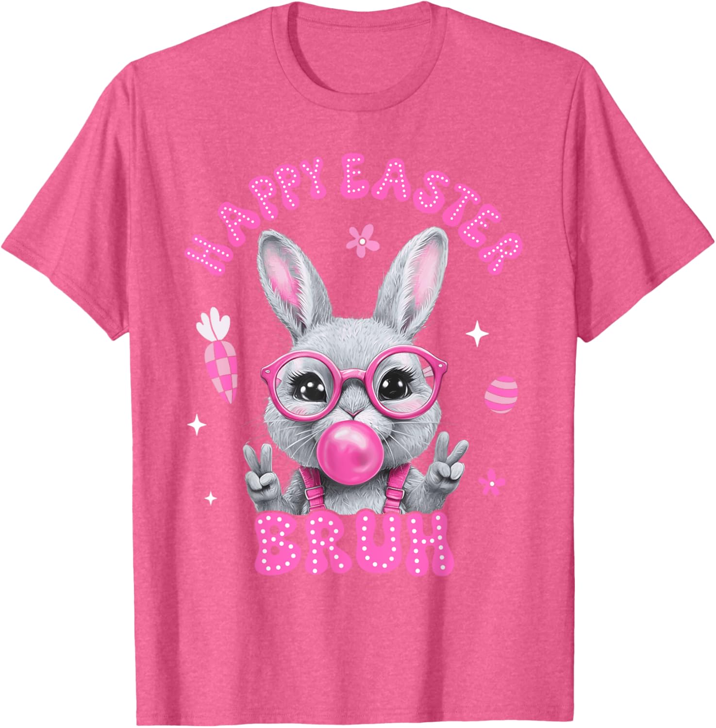 Bruh Meme Easter Day Cute Bunny Eggs Teens Boys Kids Men T-Shirt