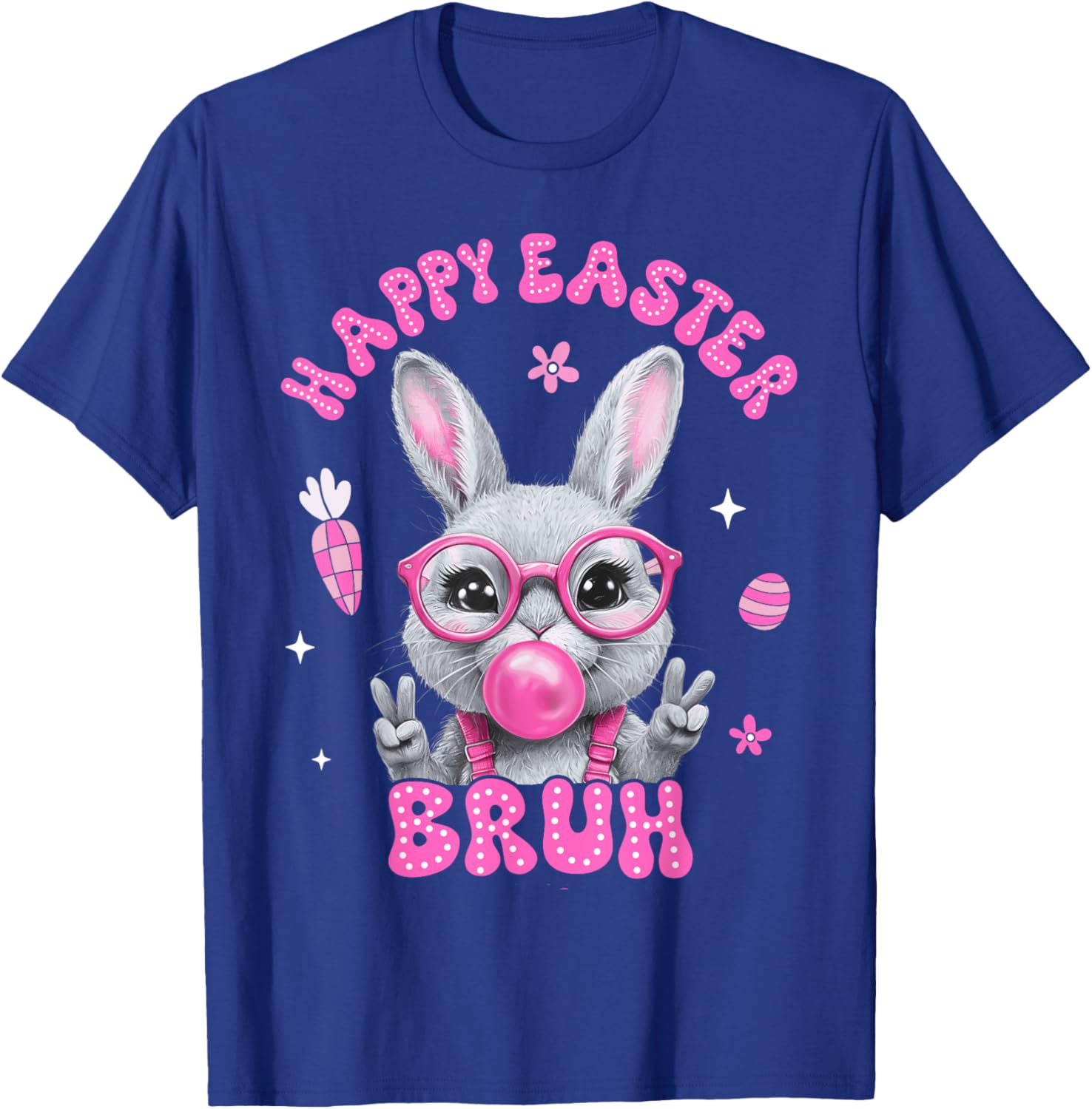 Bruh Meme Easter Day Cute Bunny Eggs Teens Boys Kids Men T-Shirt