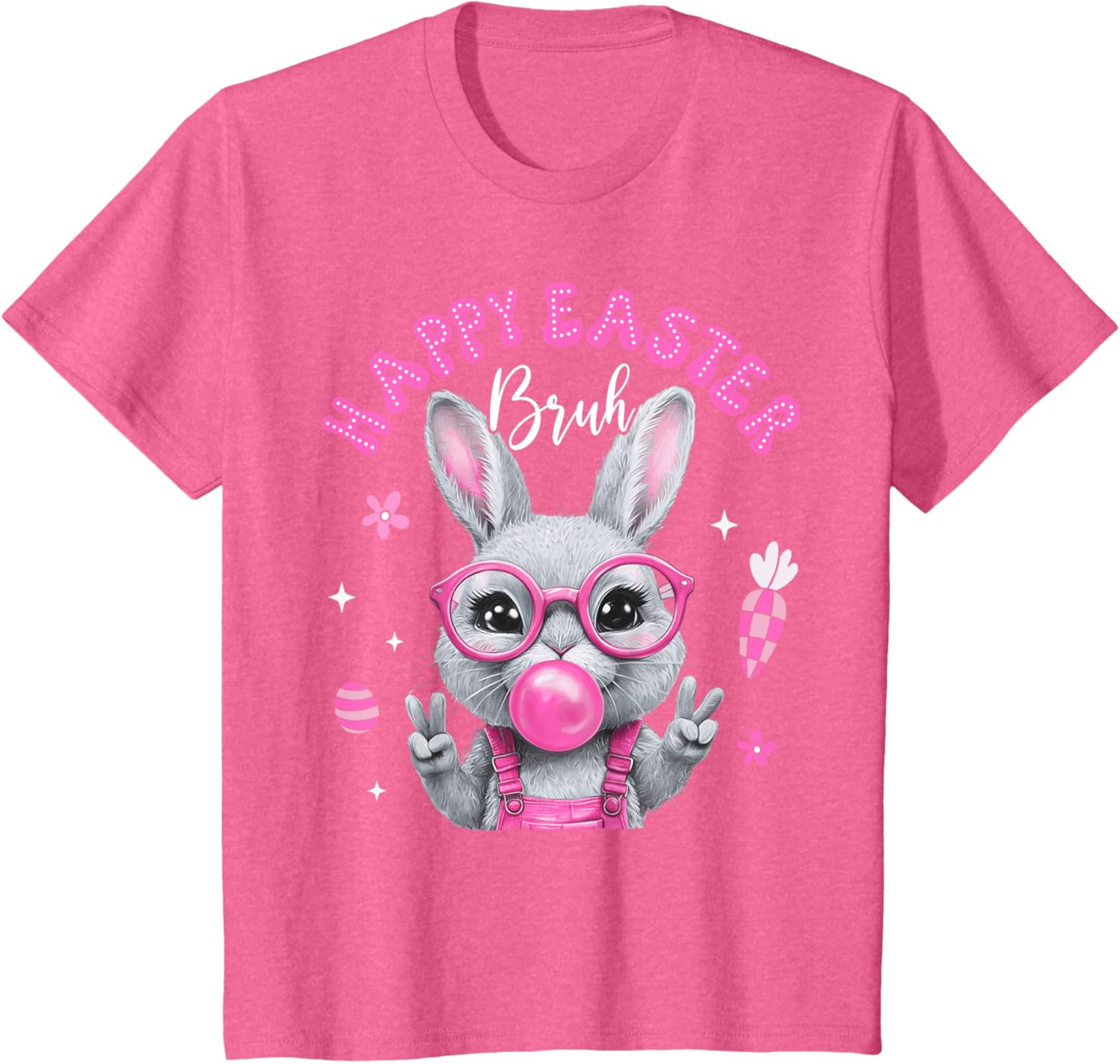 Bruh Meme Easter Day Cute Bunny Eggs Teens Boys Kids Men T-Shirt