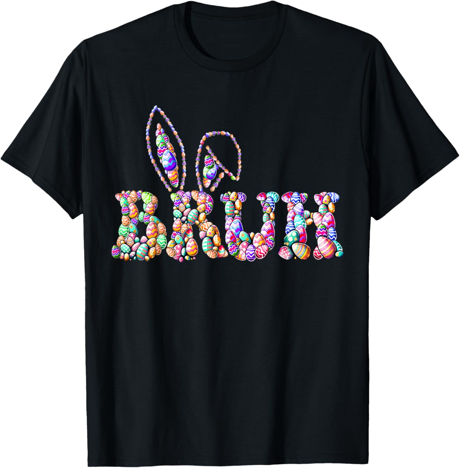 Bruh Meme Easter Day Funny Bunny Eggs Hunt Teens Boys Kids T-Shirt