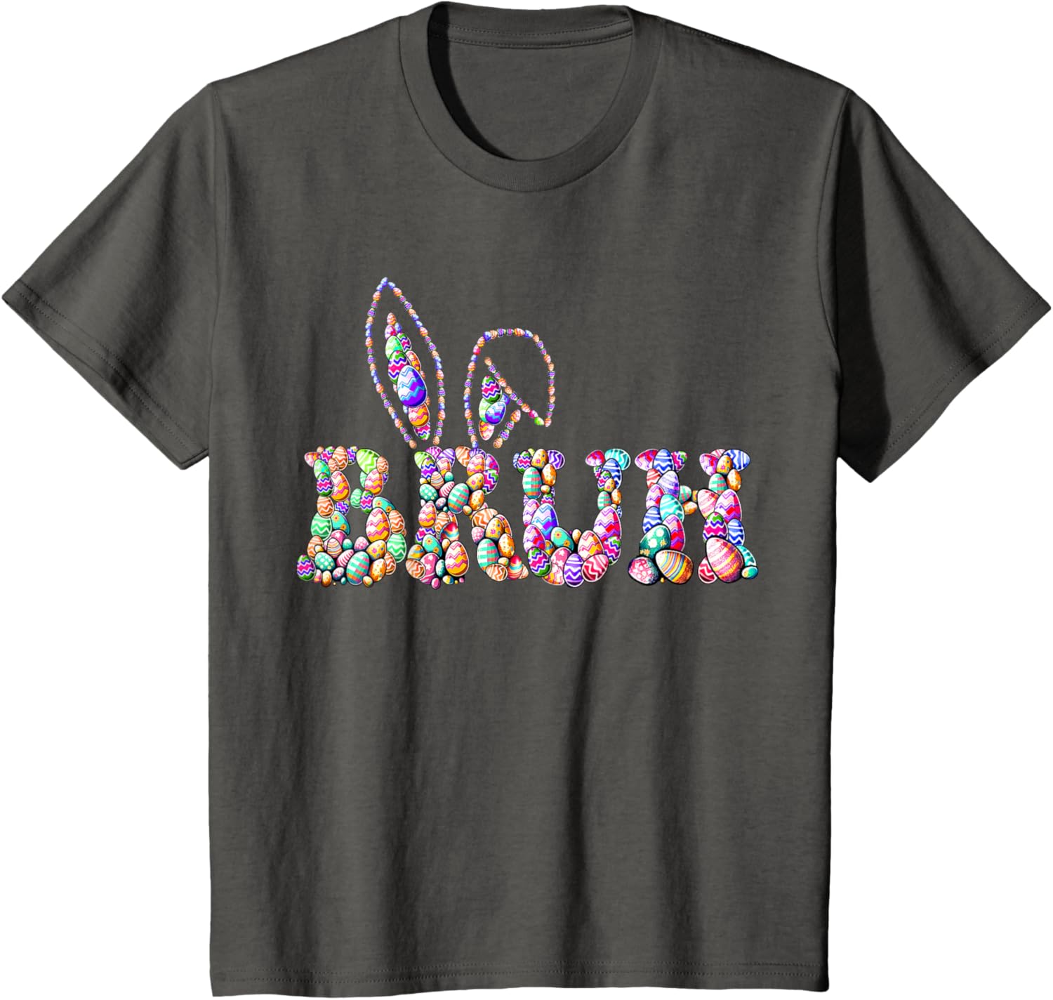 Bruh Meme Easter Day Funny Bunny Eggs Hunt Teens Boys Kids T-Shirt