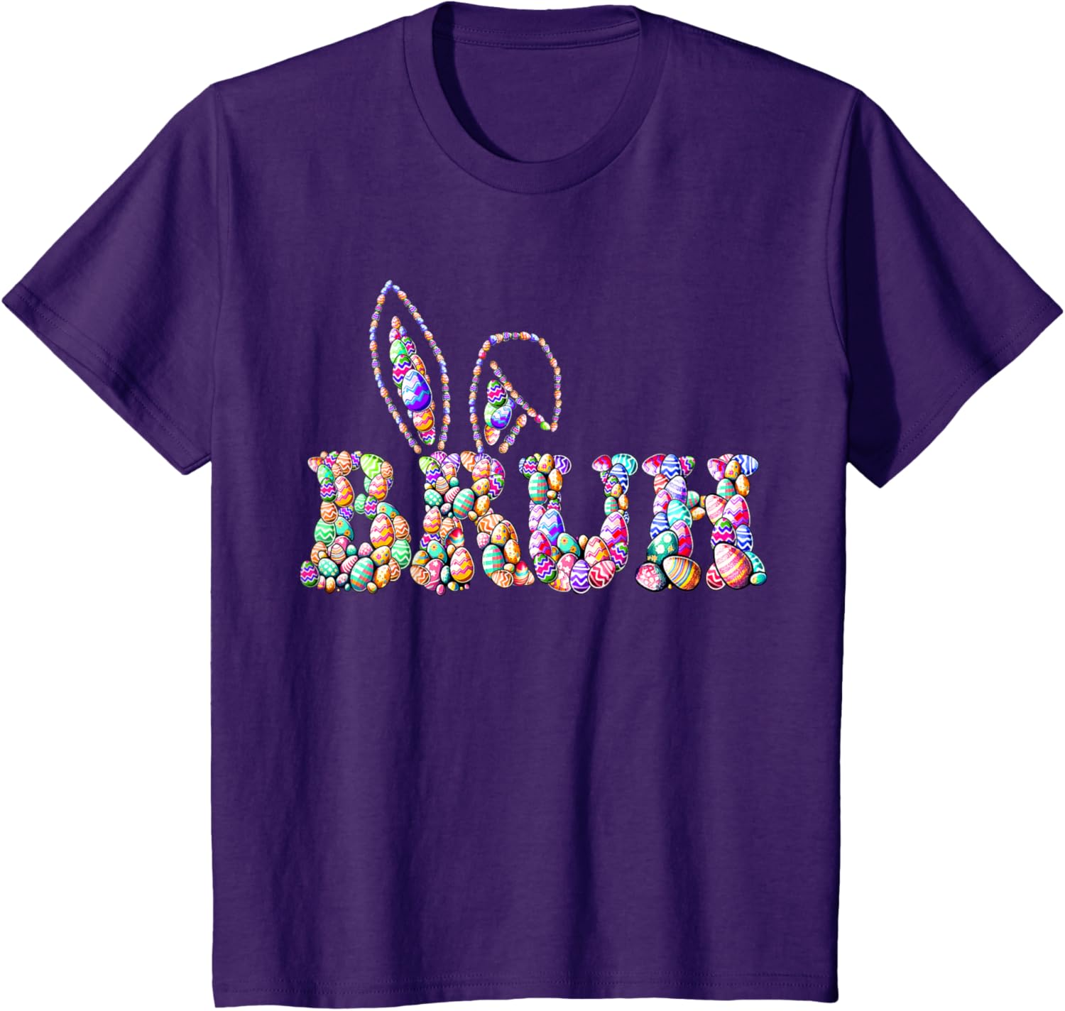 Bruh Meme Easter Day Funny Bunny Eggs Hunt Teens Boys Kids T-Shirt