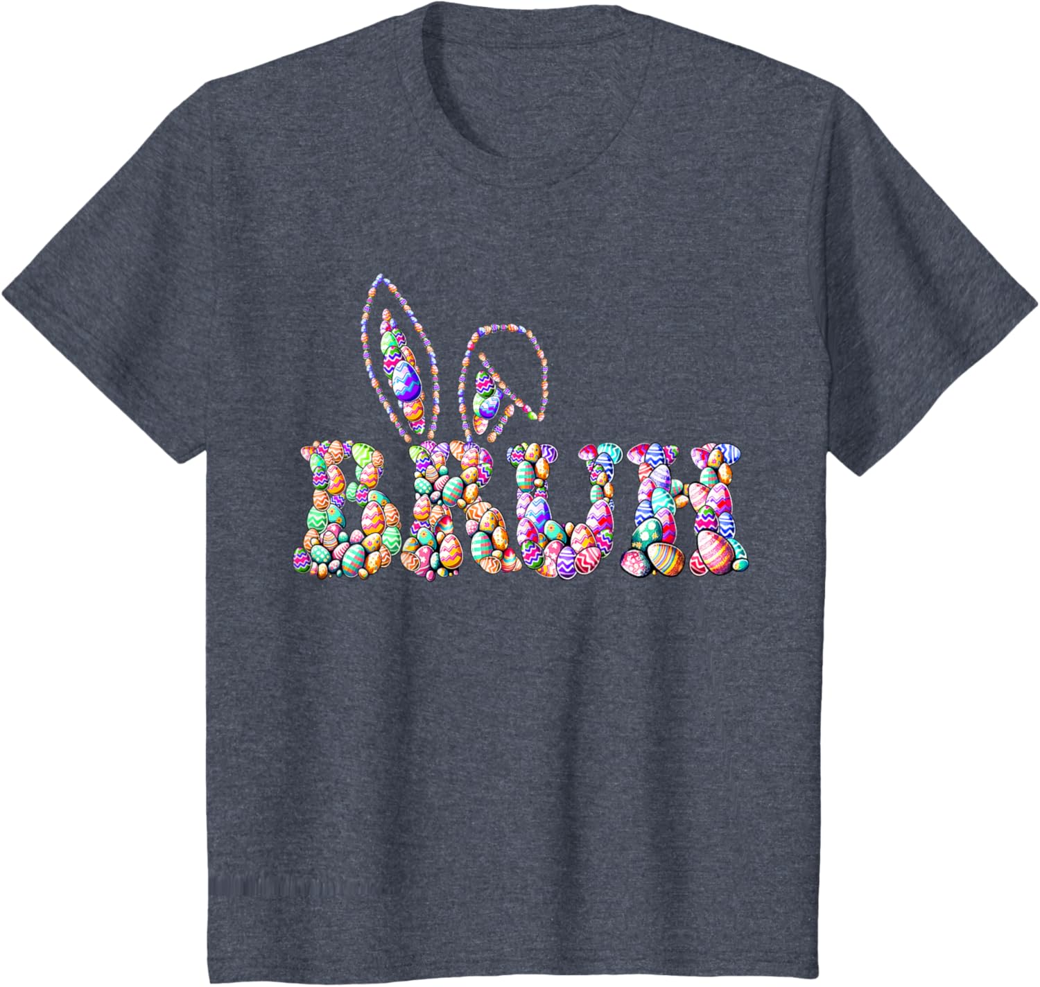 Bruh Meme Easter Day Funny Bunny Eggs Hunt Teens Boys Kids T-Shirt