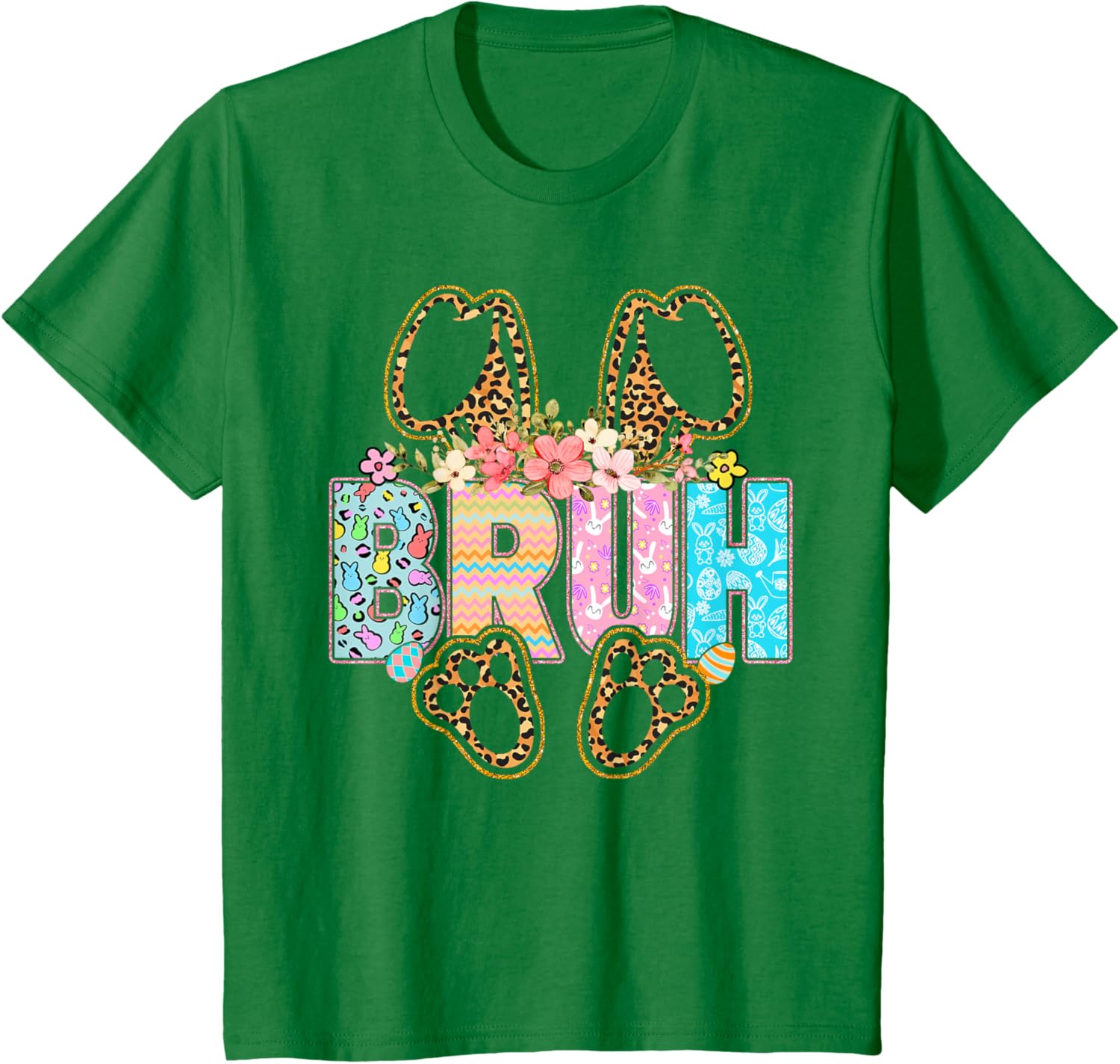 Bruh Meme Easter Day Funny Bunny Eggs Teens Boys Girls T-Shirt