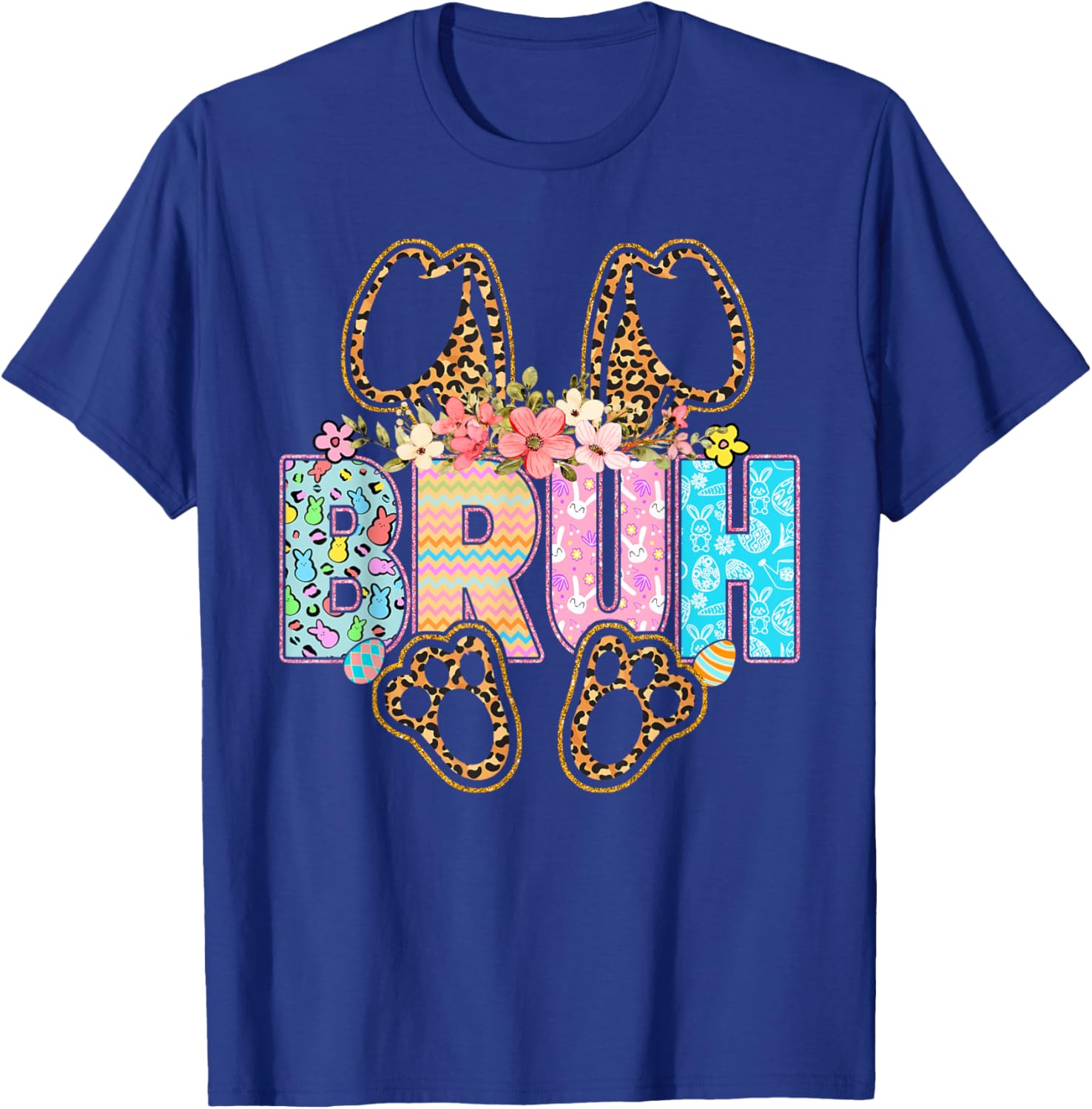 Bruh Meme Easter Day Funny Bunny Eggs Teens Boys Girls T-Shirt