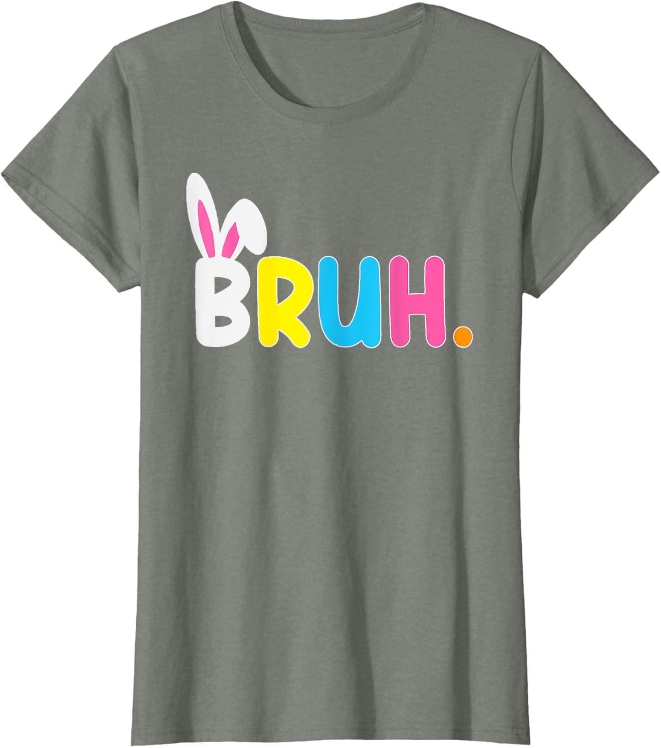 Bruh Meme Easter Day Funny Bunny Eggs Teens Boys Kids Men T-Shirt