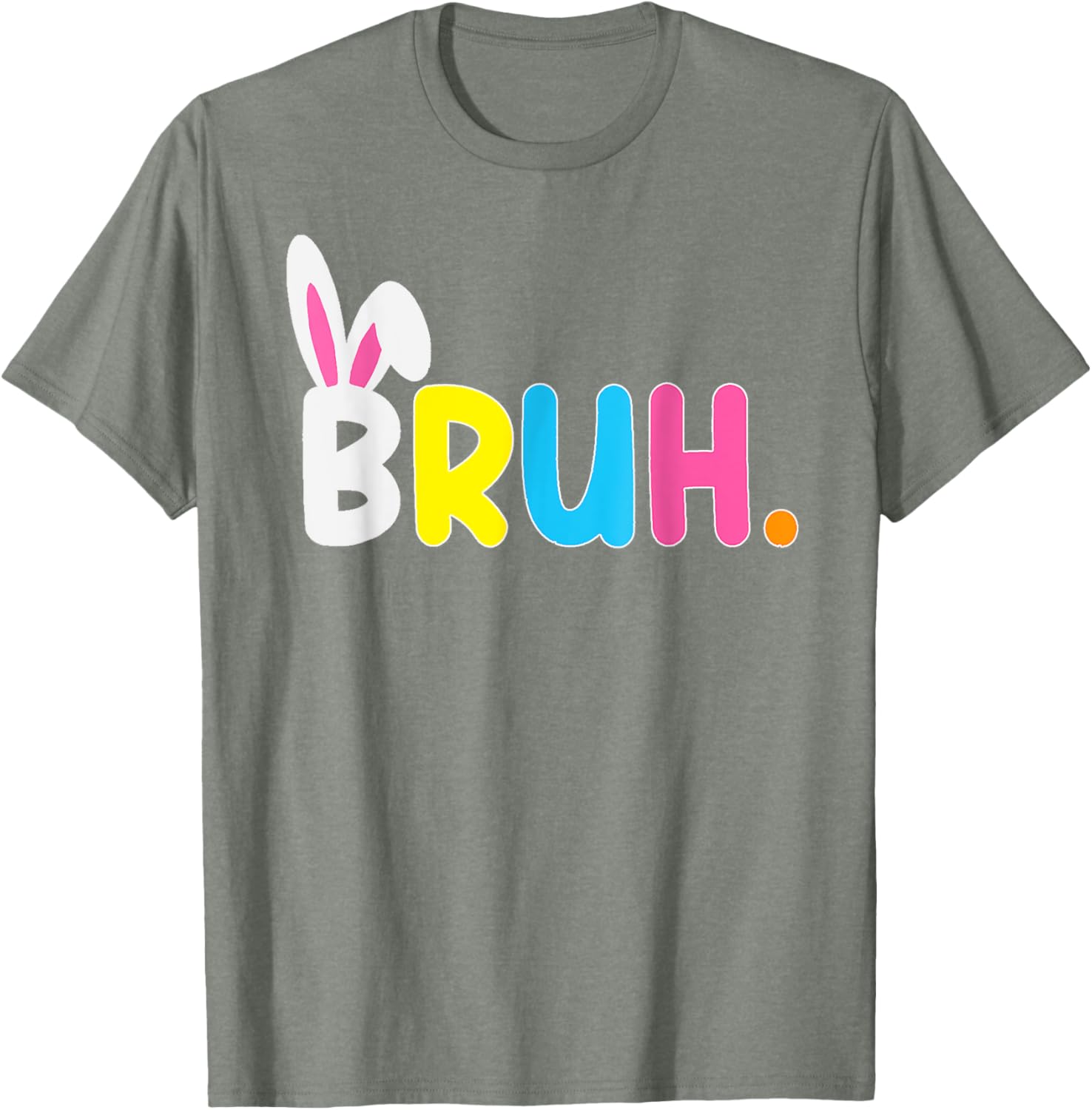 Bruh Meme Easter Day Funny Bunny Eggs Teens Boys Kids Men T-Shirt