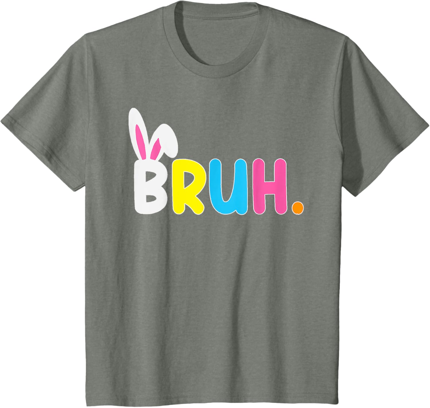 Bruh Meme Easter Day Funny Bunny Eggs Teens Boys Kids Men T-Shirt