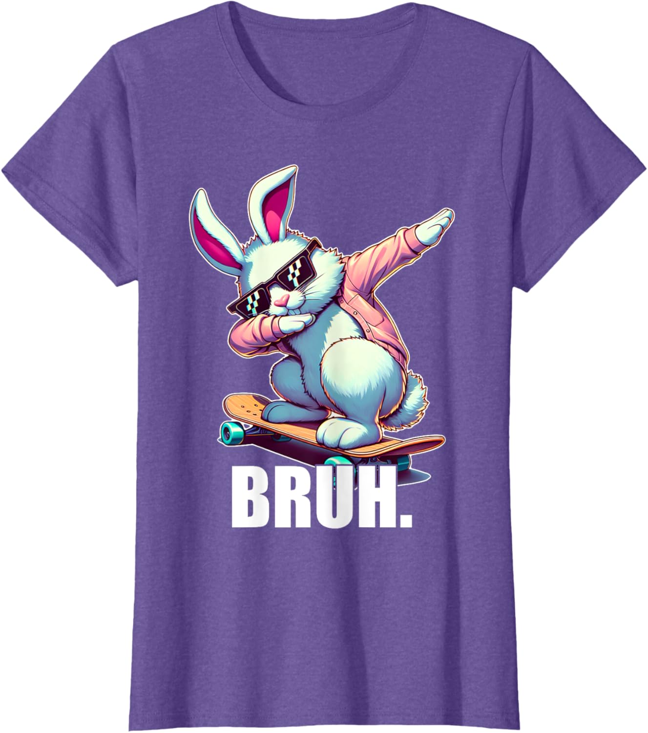 Bruh Meme Easter Day Funny Bunny Eggs Teens Boys Kids Men T-Shirt