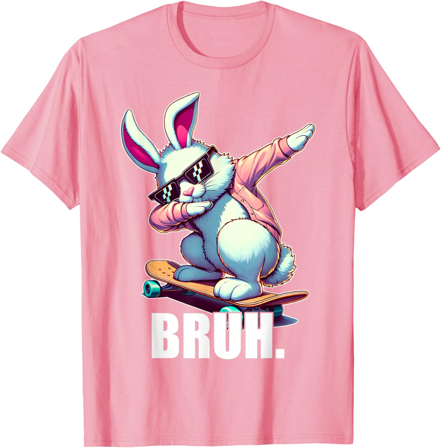 Bruh Meme Easter Day Funny Bunny Eggs Teens Boys Kids Men T-Shirt